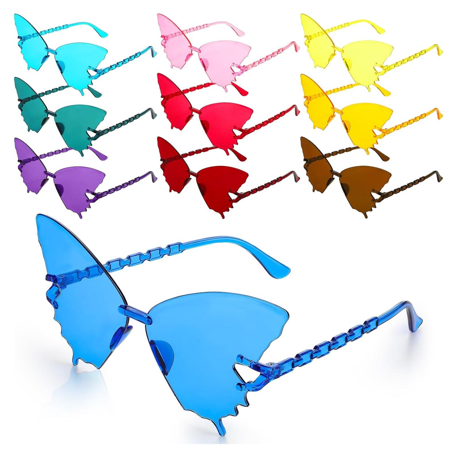 Gafas de sol mariposa Xuhal para mujeres - Set de 10 colores