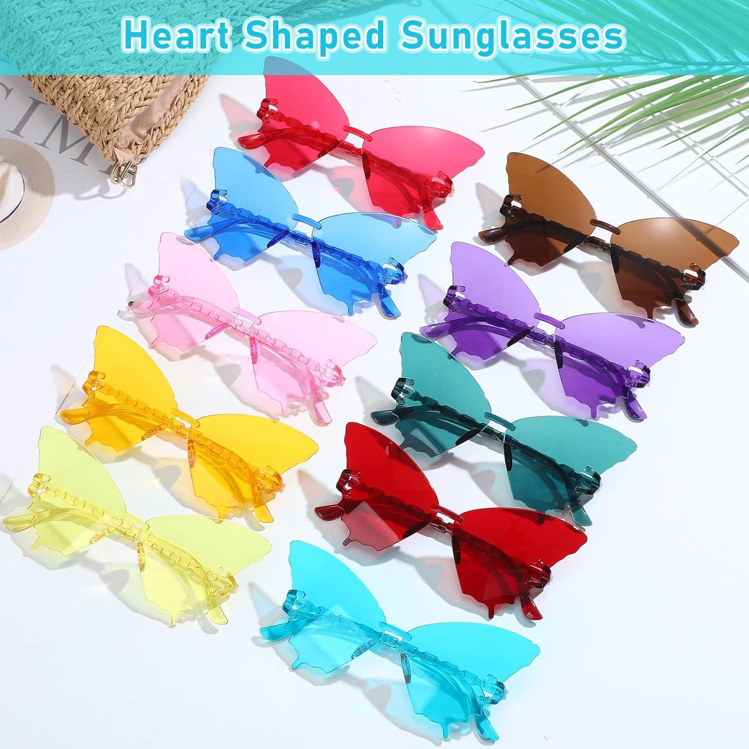 Gafas de sol mariposa Xuhal para mujeres - Set de 10 colores