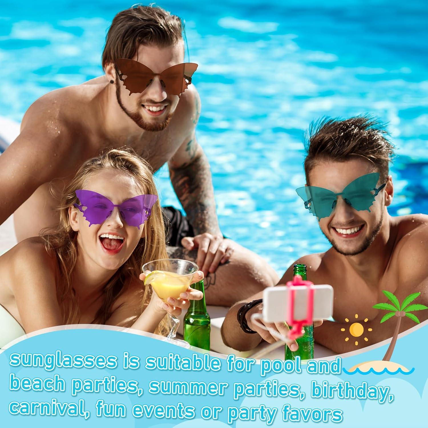 Gafas de sol mariposa Xuhal para mujeres - Set de 10 colores