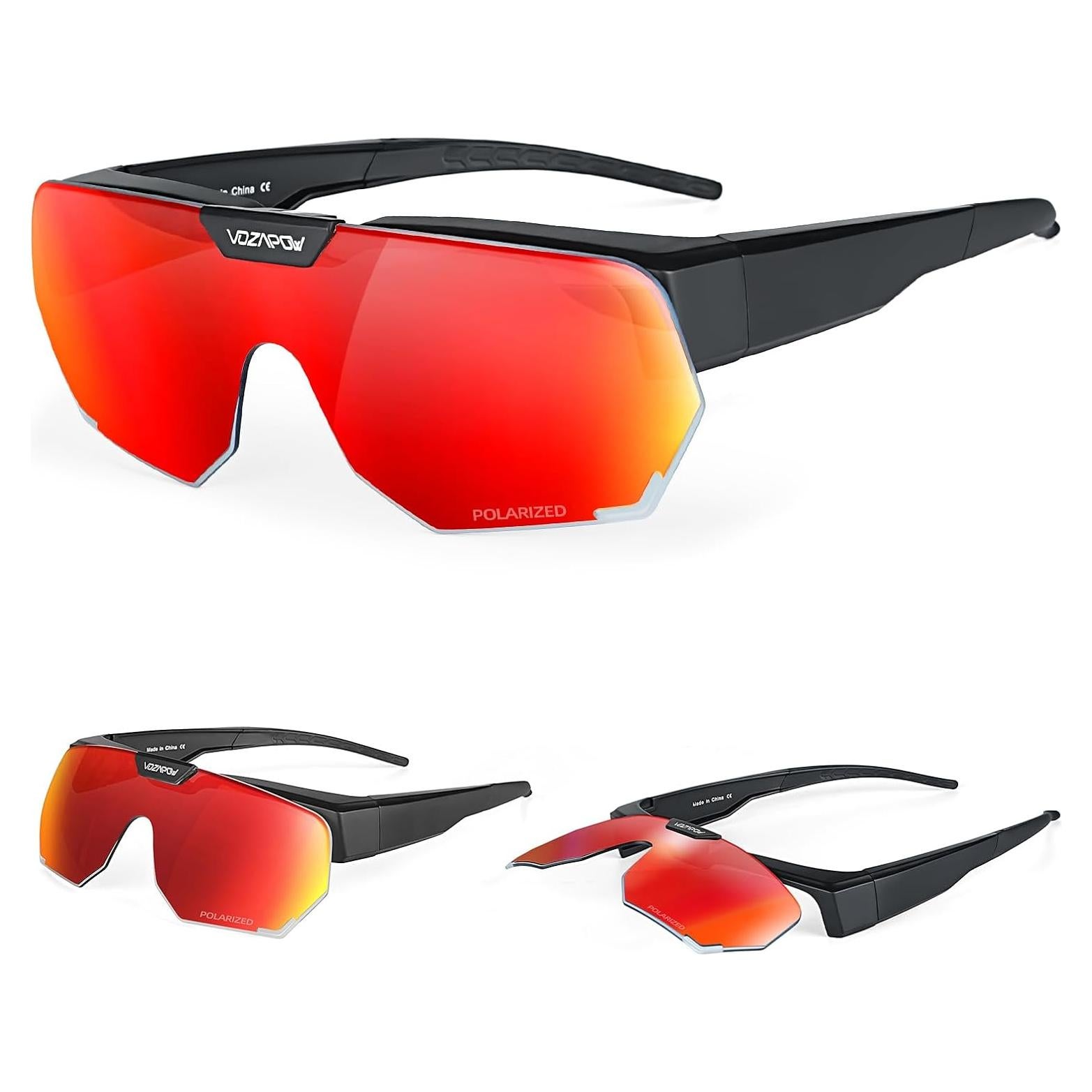 Gafas de sol polarizadas VOZAPOW plegables UV para hombres y mujeres