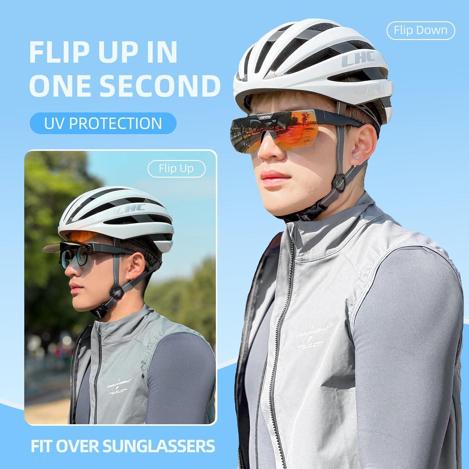 Gafas de sol polarizadas VOZAPOW plegables UV para hombres y mujeres