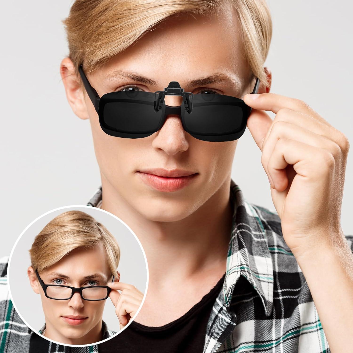 Gafas de sol clip-on VIEWBETTER® polarizadas UV400 gris