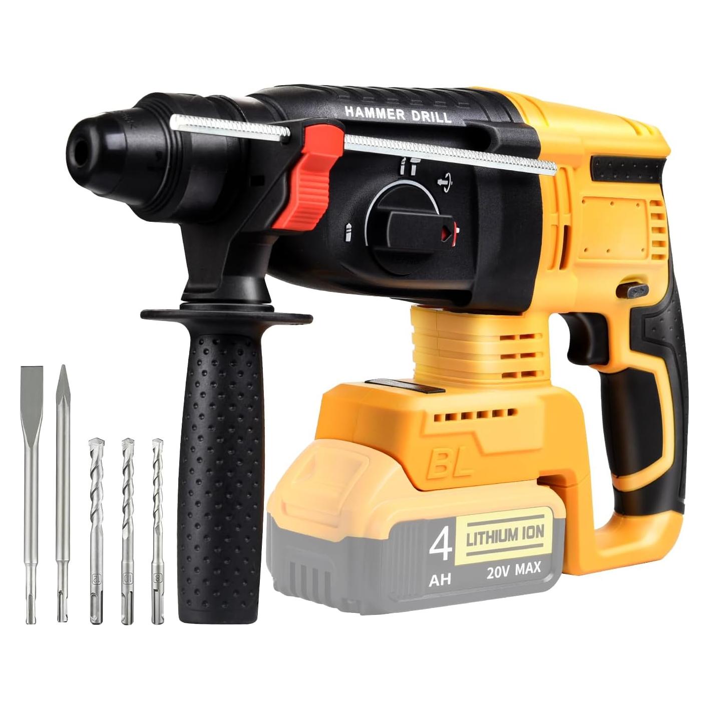 Martillo Perforador Inalámbrico Funnywhale K5 20V 4 Funciones