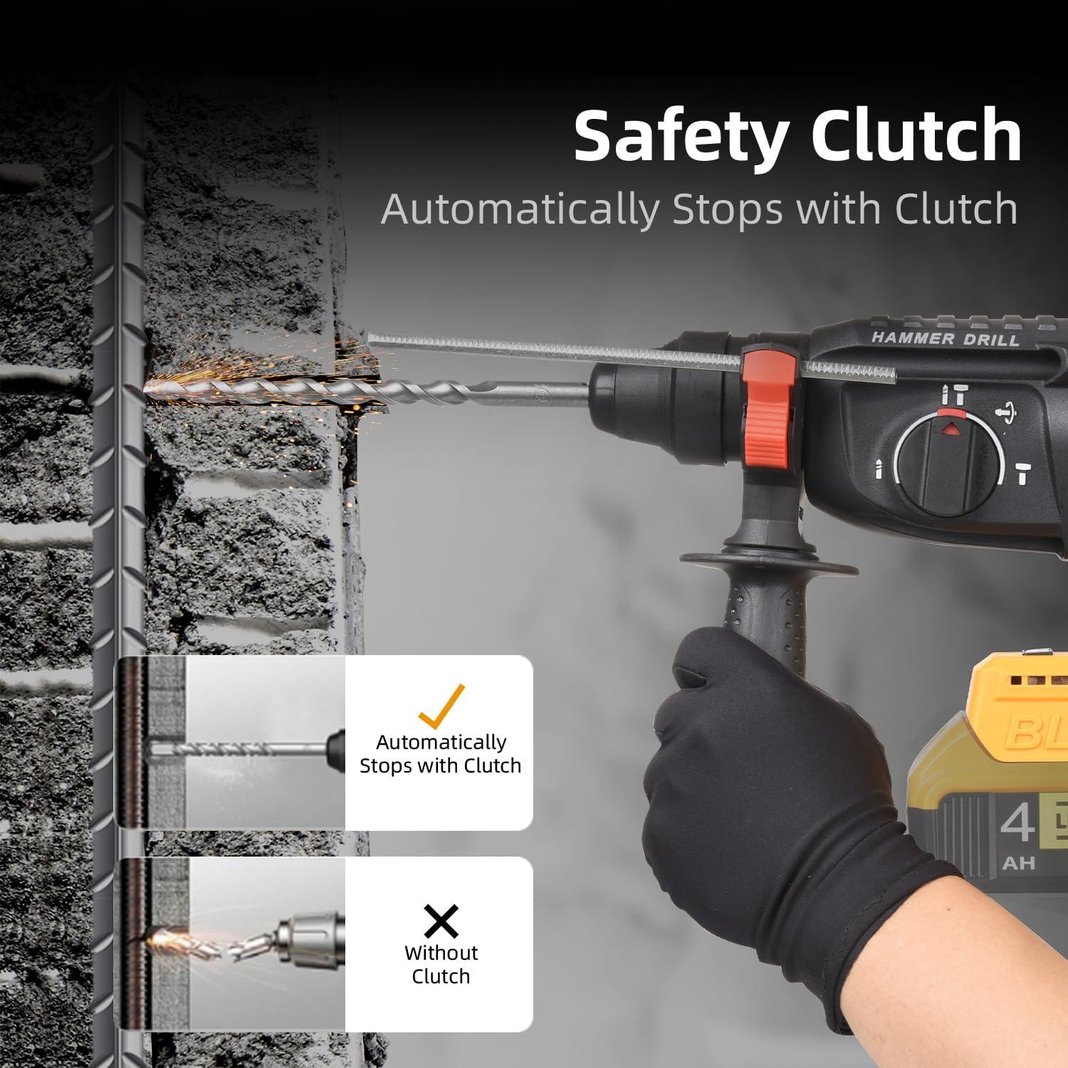 Martillo Perforador Inalámbrico Funnywhale K5 20V 4 Funciones