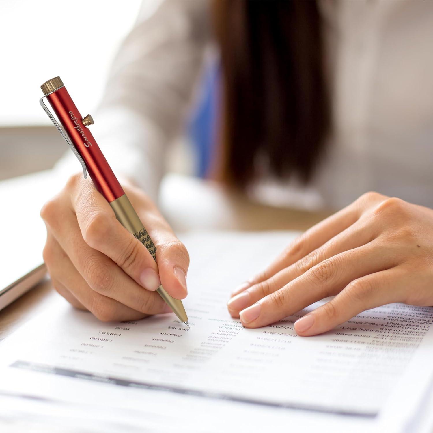 Bolígrafo Smootherpro Rojo de Gel con Tinta Negra 0.5mm