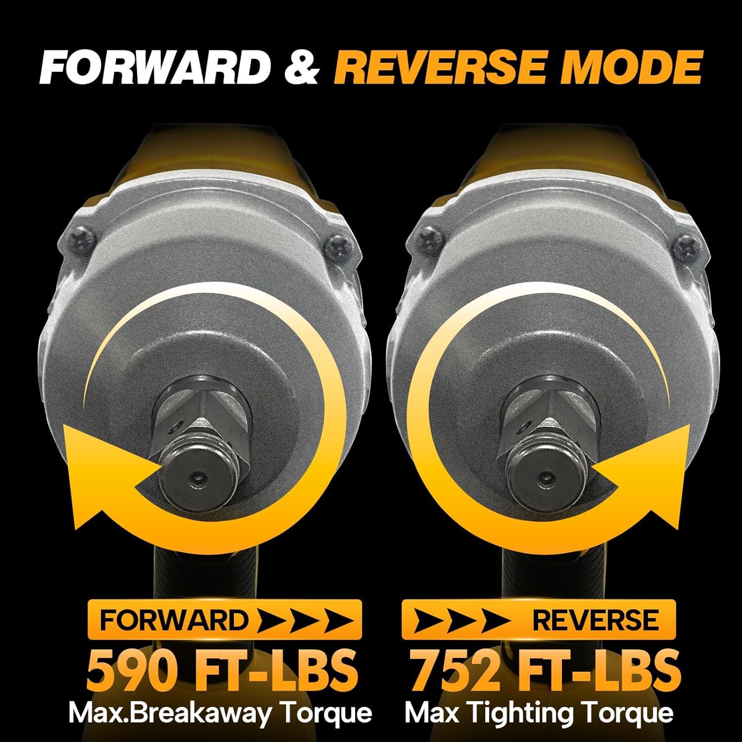 Llave de impacto inalámbrica 1/2" BellaDimora 21V 800N.m