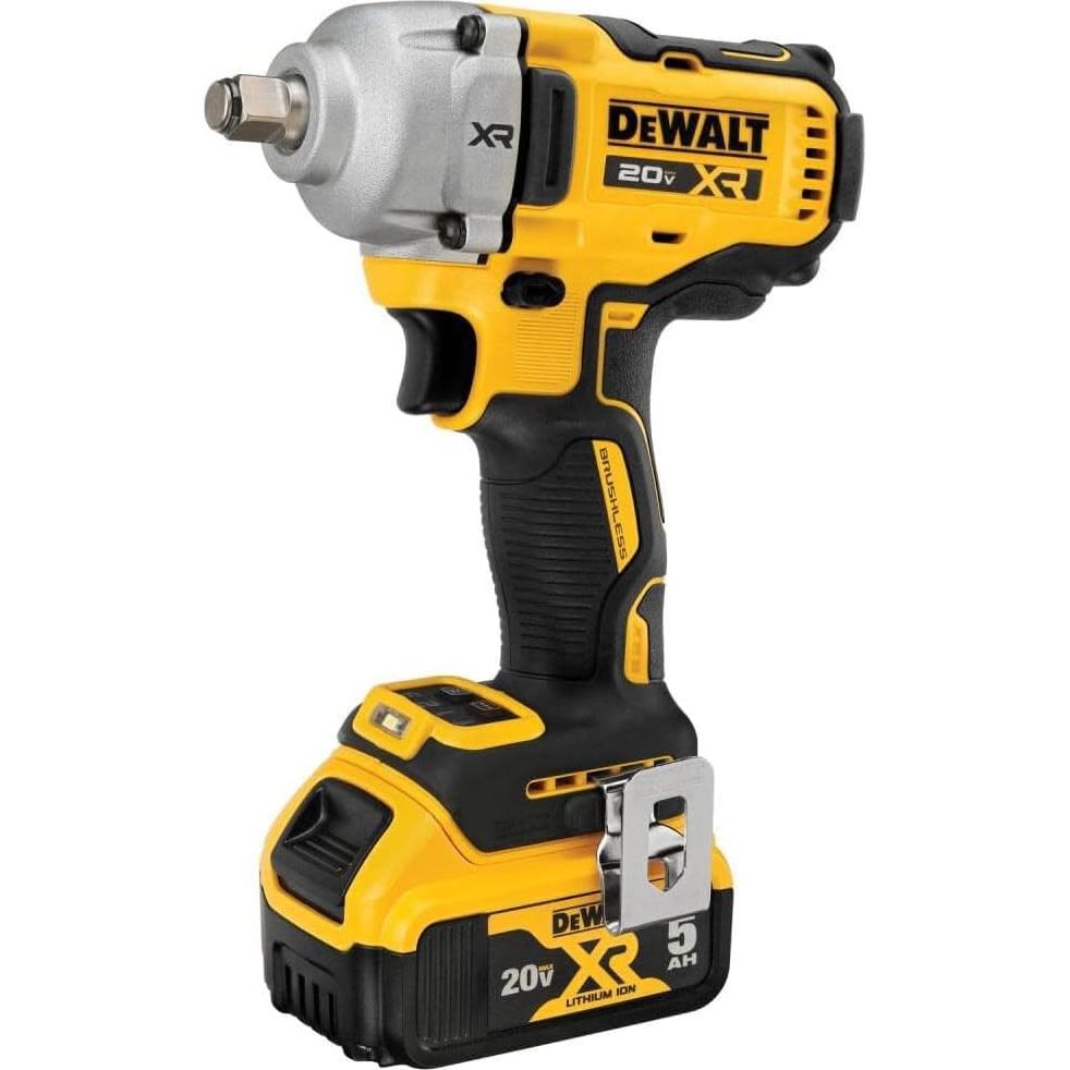 Llave de impacto DEWALT 20V MAX 1/2" 2 baterías y cargador