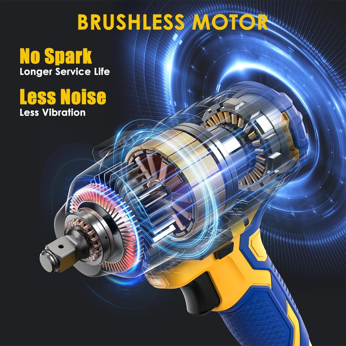 Llave de impacto inalámbrica ACROPOW 20V 900 N.m 1/2"