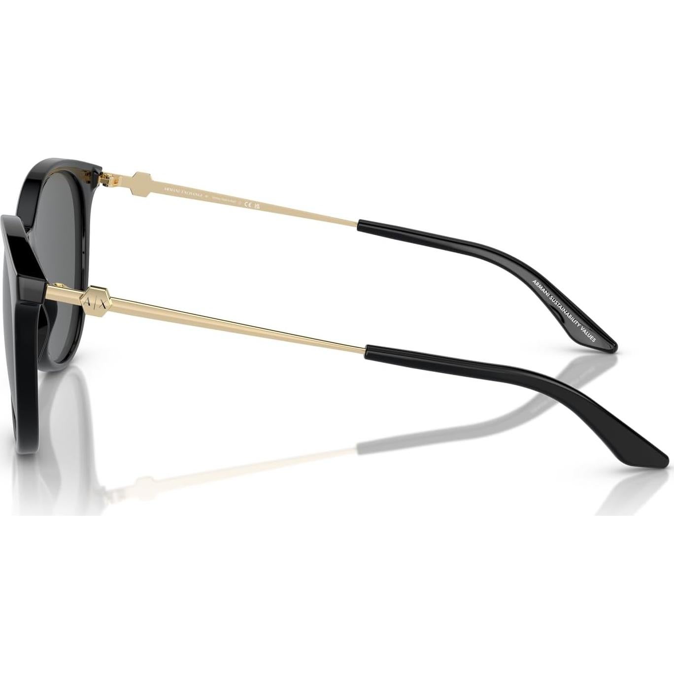 Gafas de sol Armani Exchange AX4140SF para mujeres - Negro Brillante