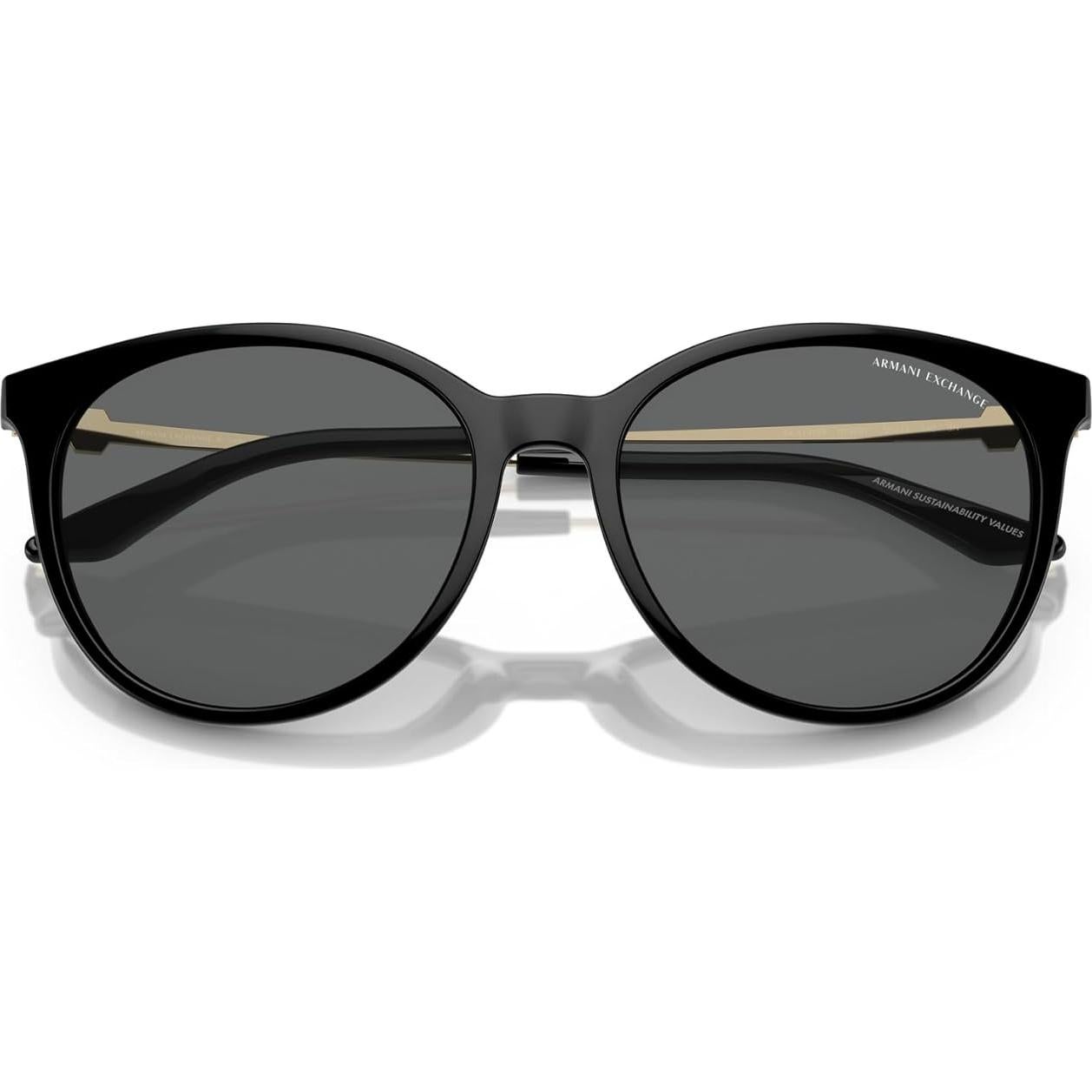 Gafas de sol Armani Exchange AX4140SF para mujeres - Negro Brillante