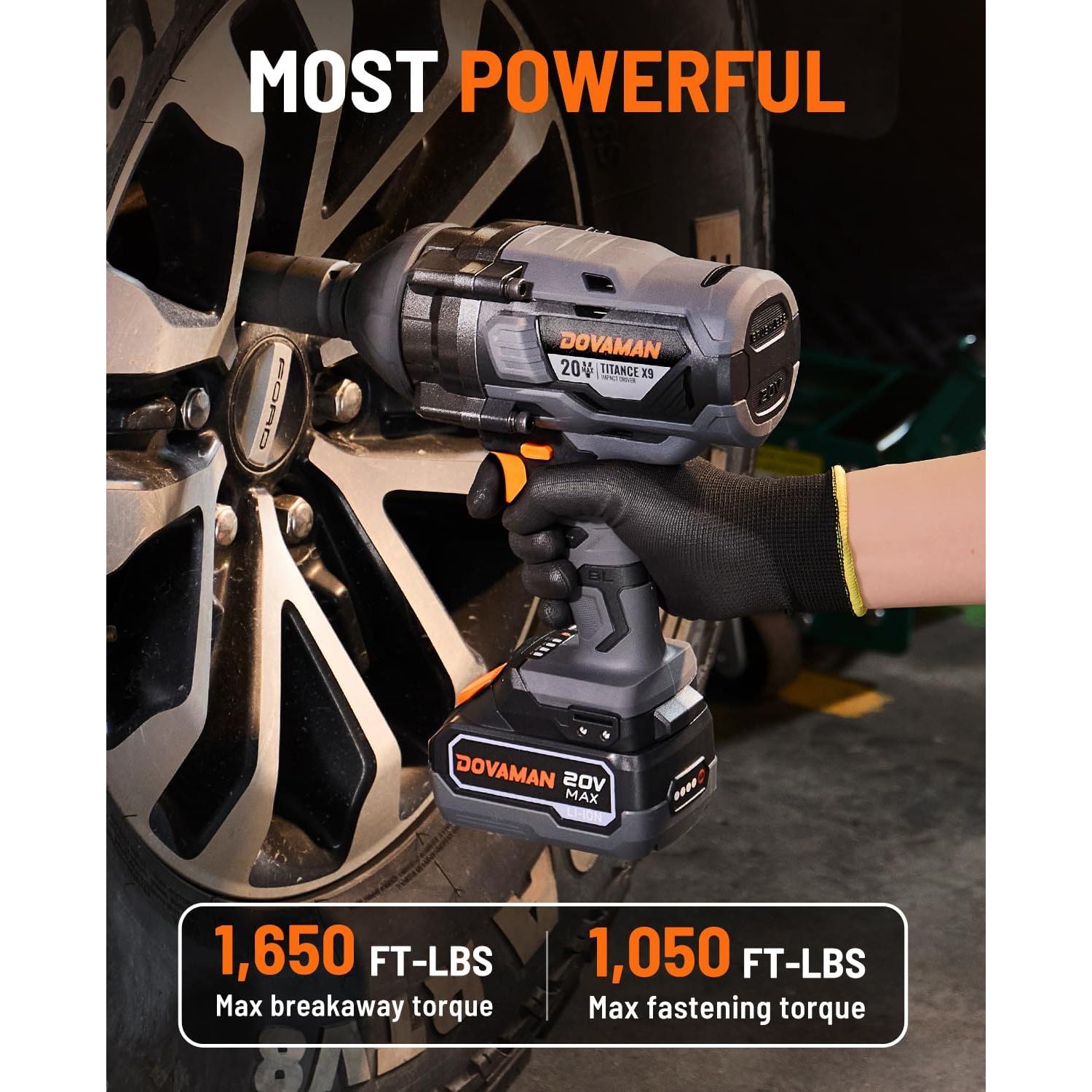 Llave de impacto DOVAMAN TITANCE X9 3/4'' 2237,5 Nm 20V