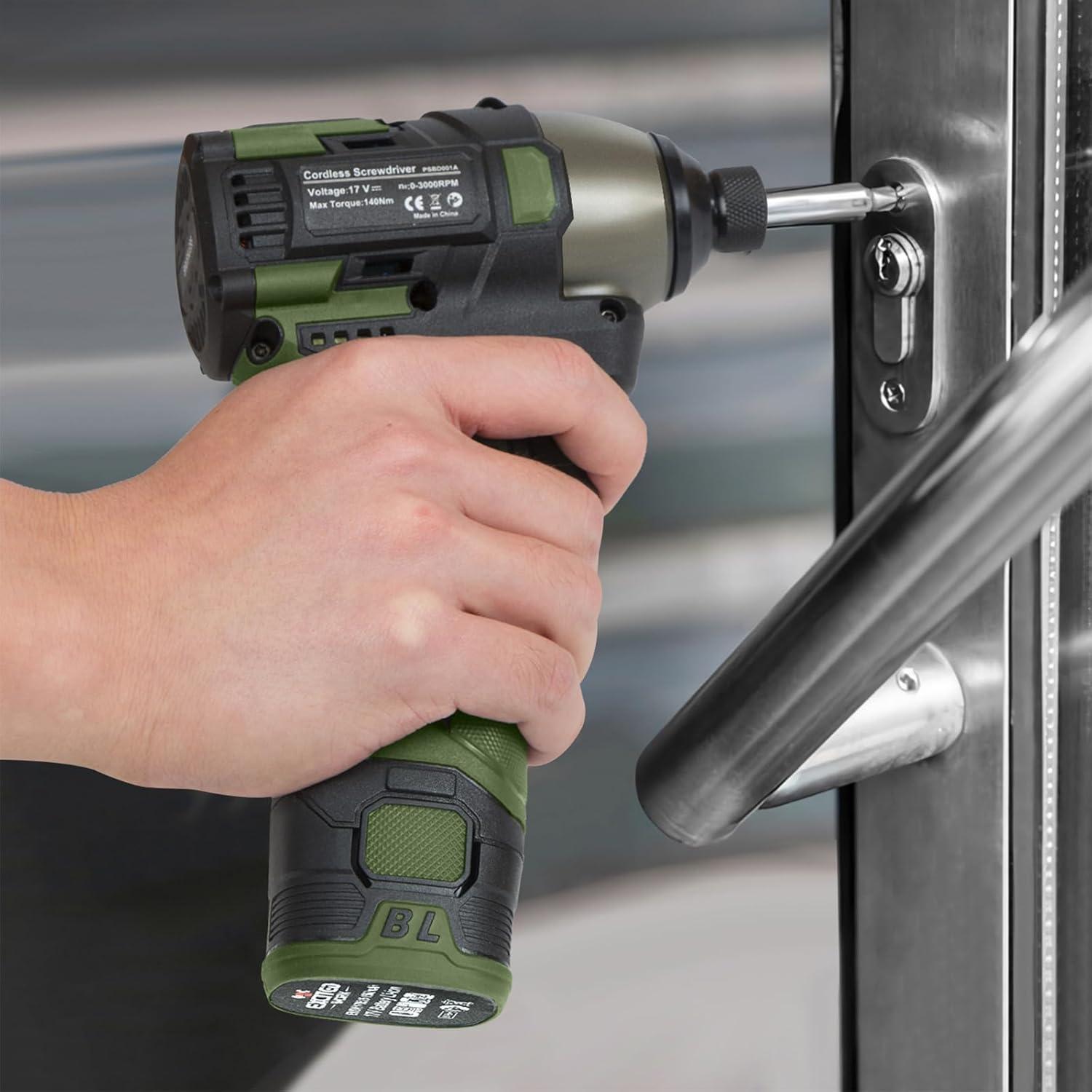 Destornillador Inalámbrico LAZYLAND 17V 140Nm 3 Velocidades