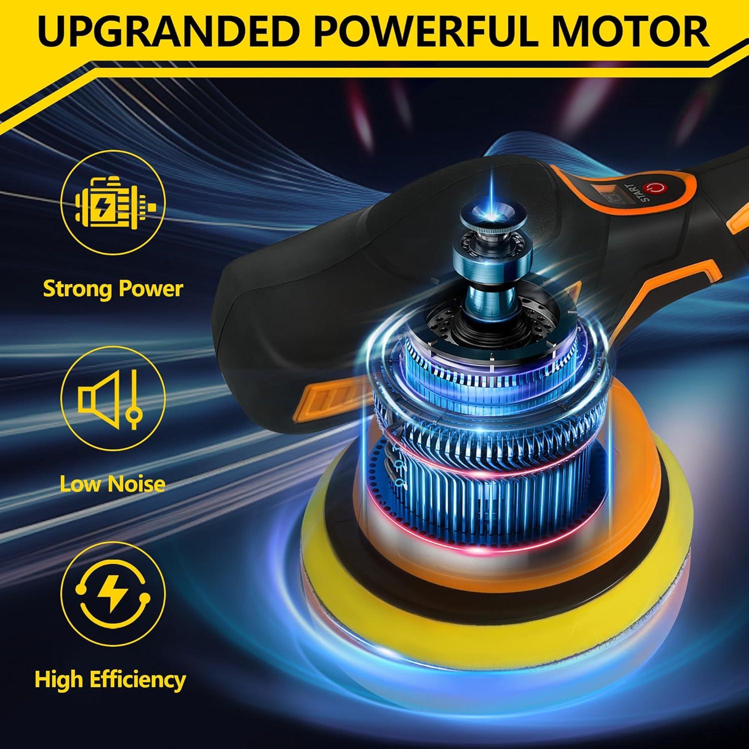 Pulidora Inalámbrica Dewalt 20V 6" 8 Velocidades Portátil