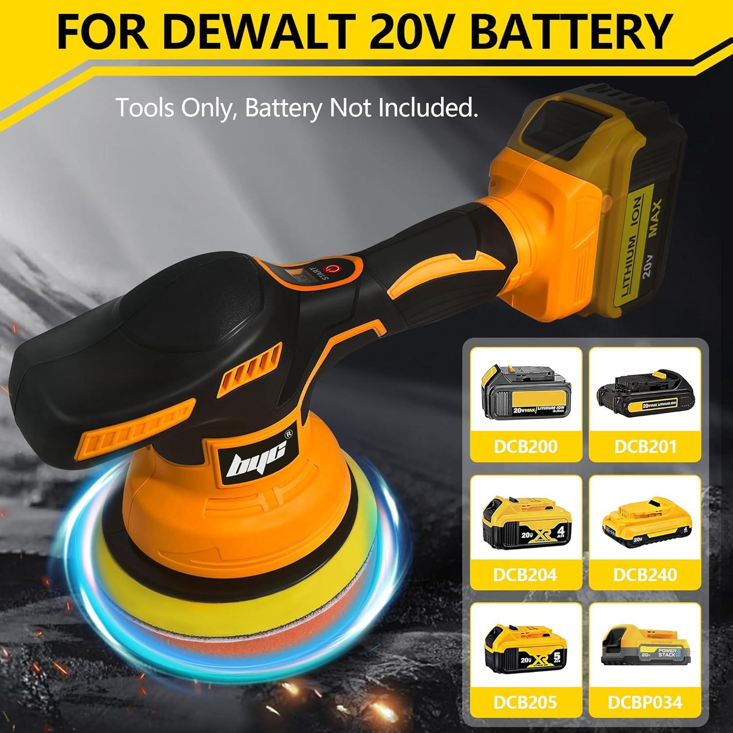 Pulidora Inalámbrica Dewalt 20V 6" 8 Velocidades Portátil