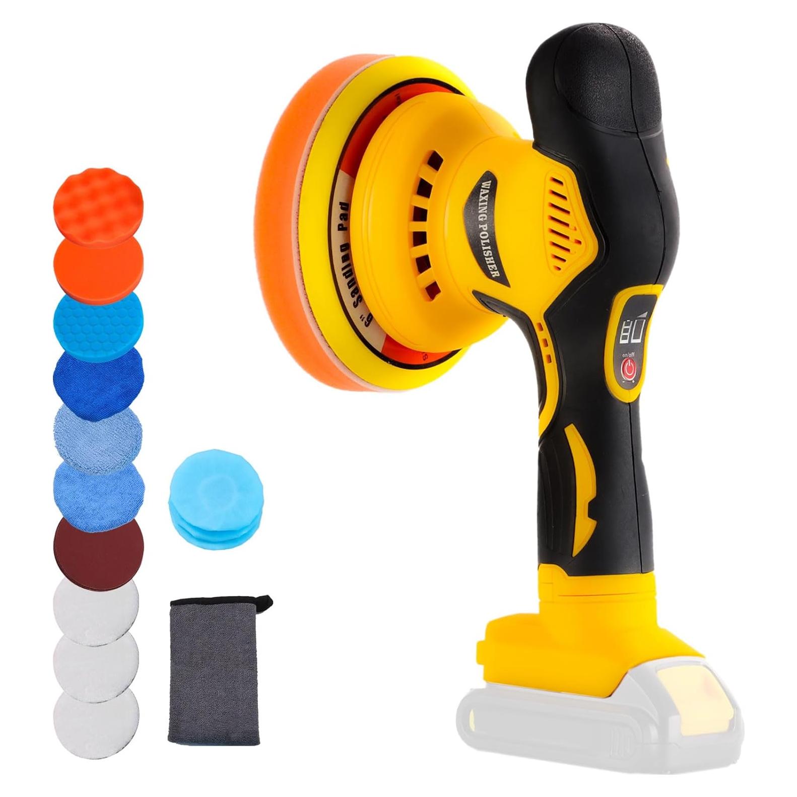 Pulidor Orbital Inalámbrico Alrigon 20V 6" 6 Velocidades