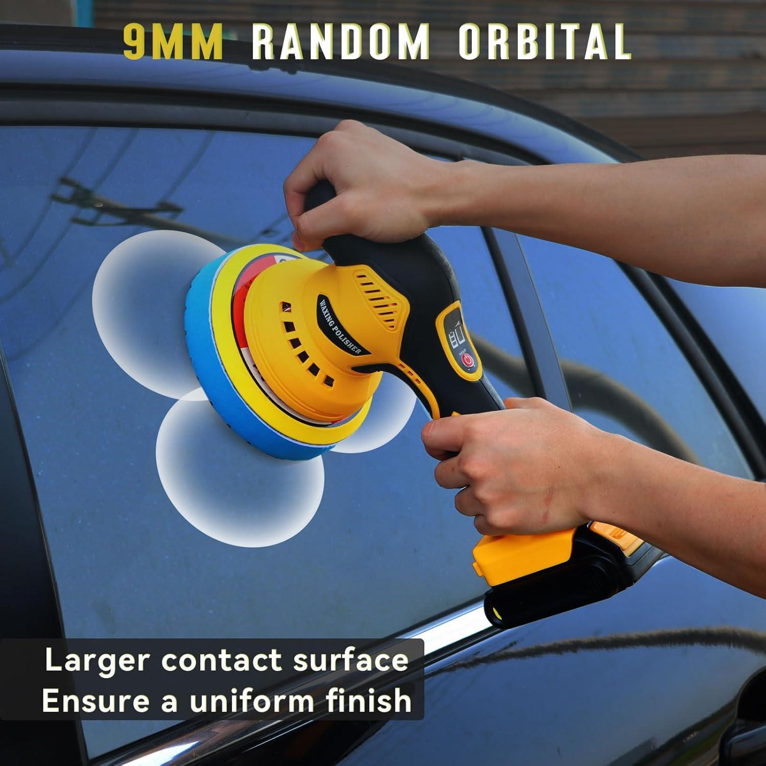 Pulidor Orbital Inalámbrico Alrigon 20V 6" 6 Velocidades