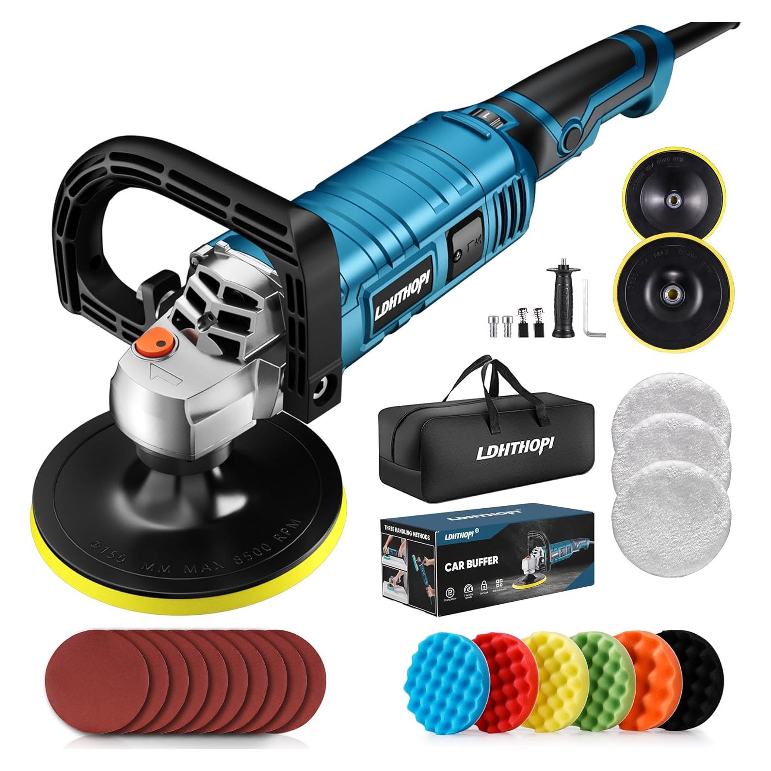 Pulidor Rotativo LDHTHOPI 1600W 7" 7 Velocidades