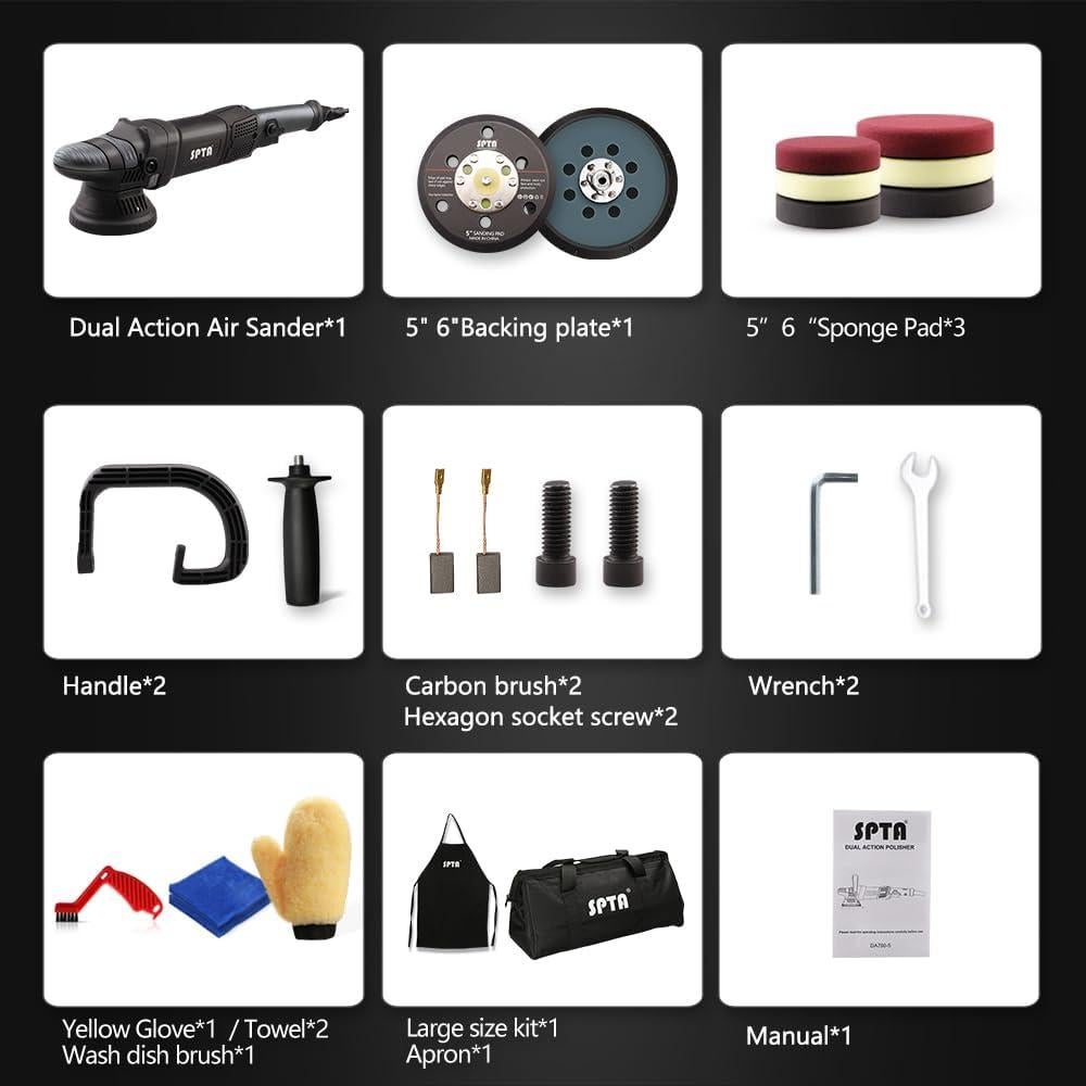 Pulidor Orbital Aleatorio SPTA DAPSET-US 750W 125mm