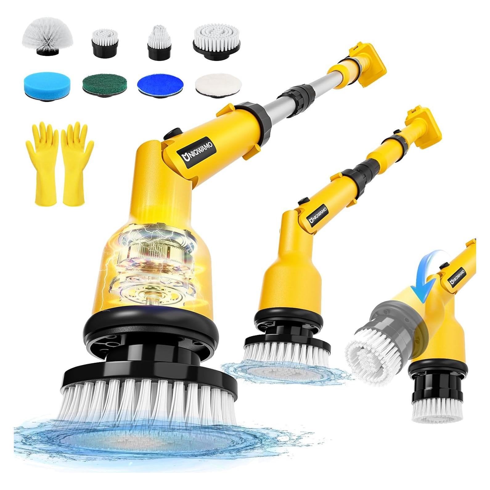 Limpiador Eléctrico Giratorio Uniqwamo 1000 RPM 8 Cepillos