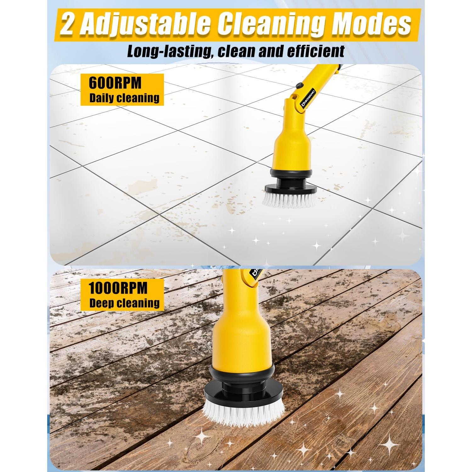 Limpiador Eléctrico Giratorio Uniqwamo 1000 RPM 8 Cepillos