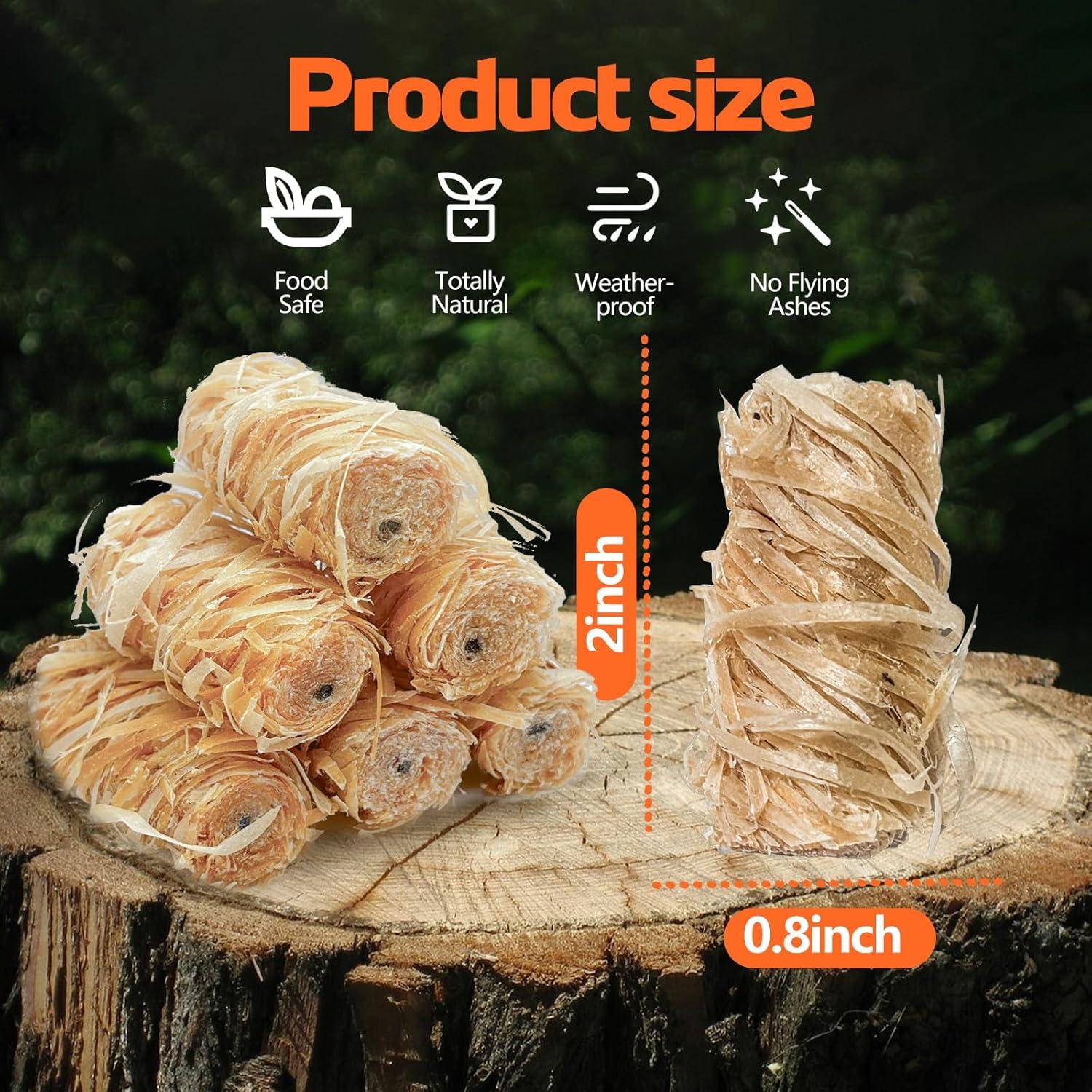 Encendedores Naturales 72 Piezas para Camping y BBQ - Nwsuewi