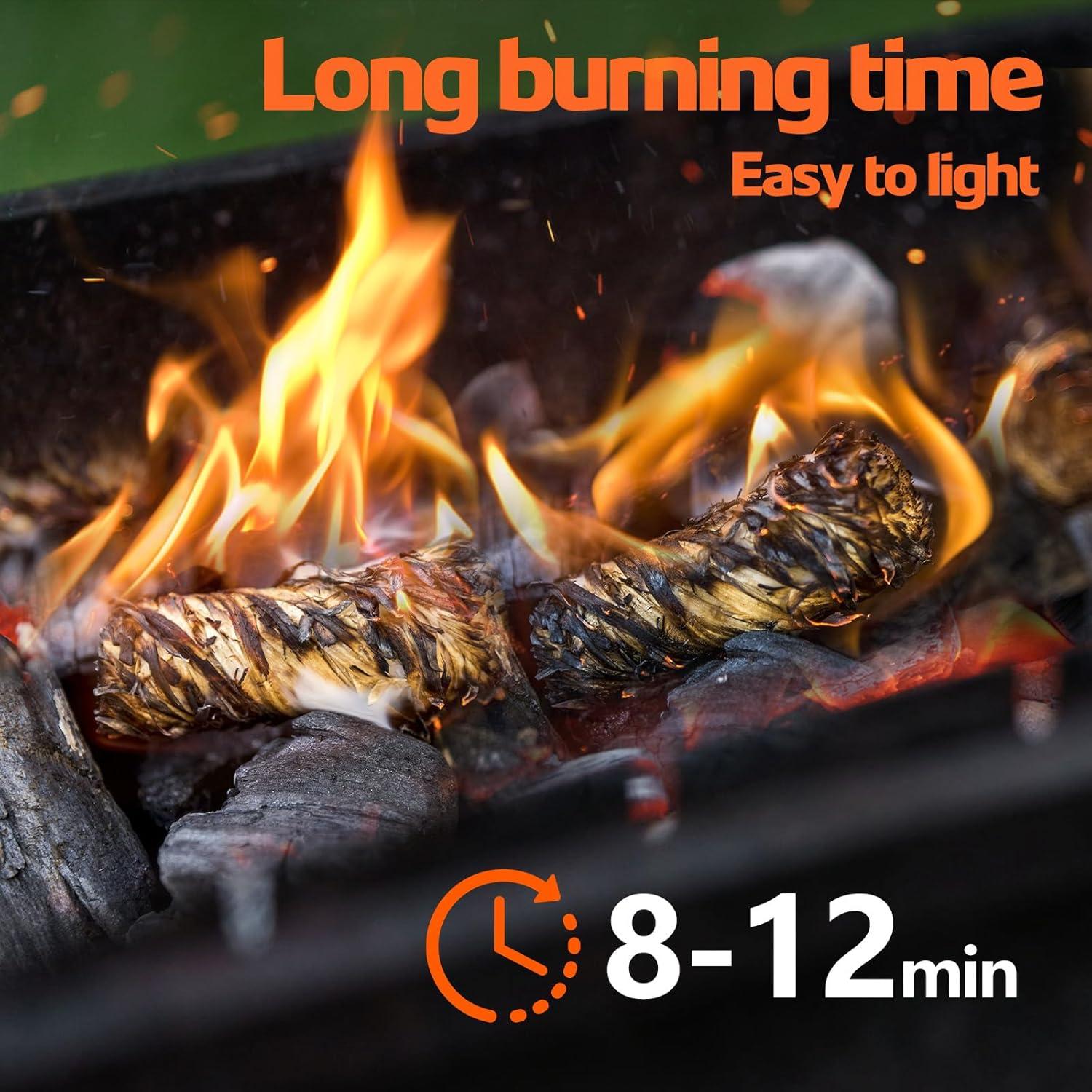 Encendedores Naturales 72 Piezas para Camping y BBQ - Nwsuewi