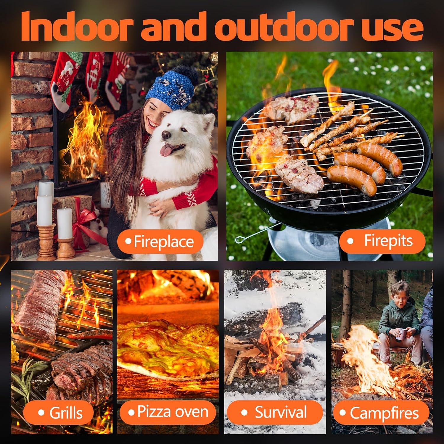 Encendedores Naturales 72 Piezas para Camping y BBQ - Nwsuewi