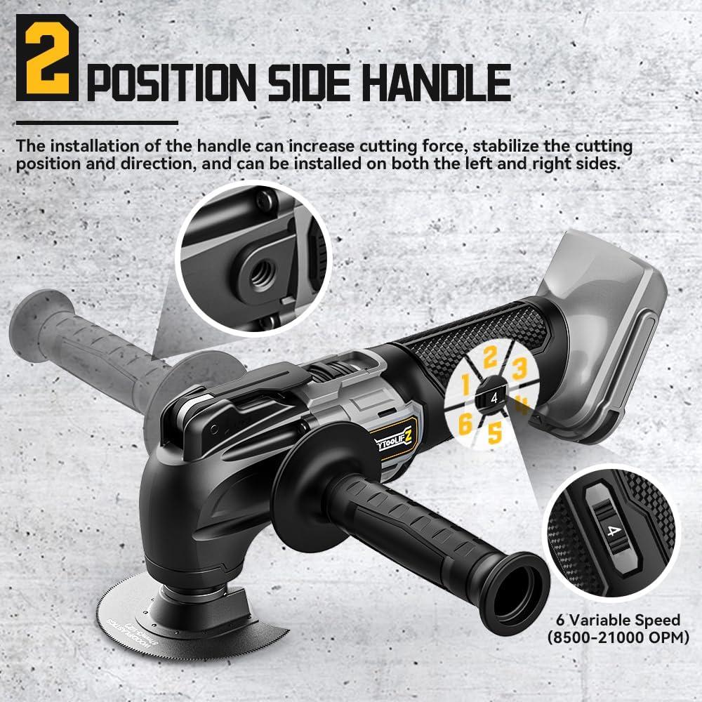 Herramienta Oscilante Inalámbrica DIYtoolifz 20V 6 Velocidades