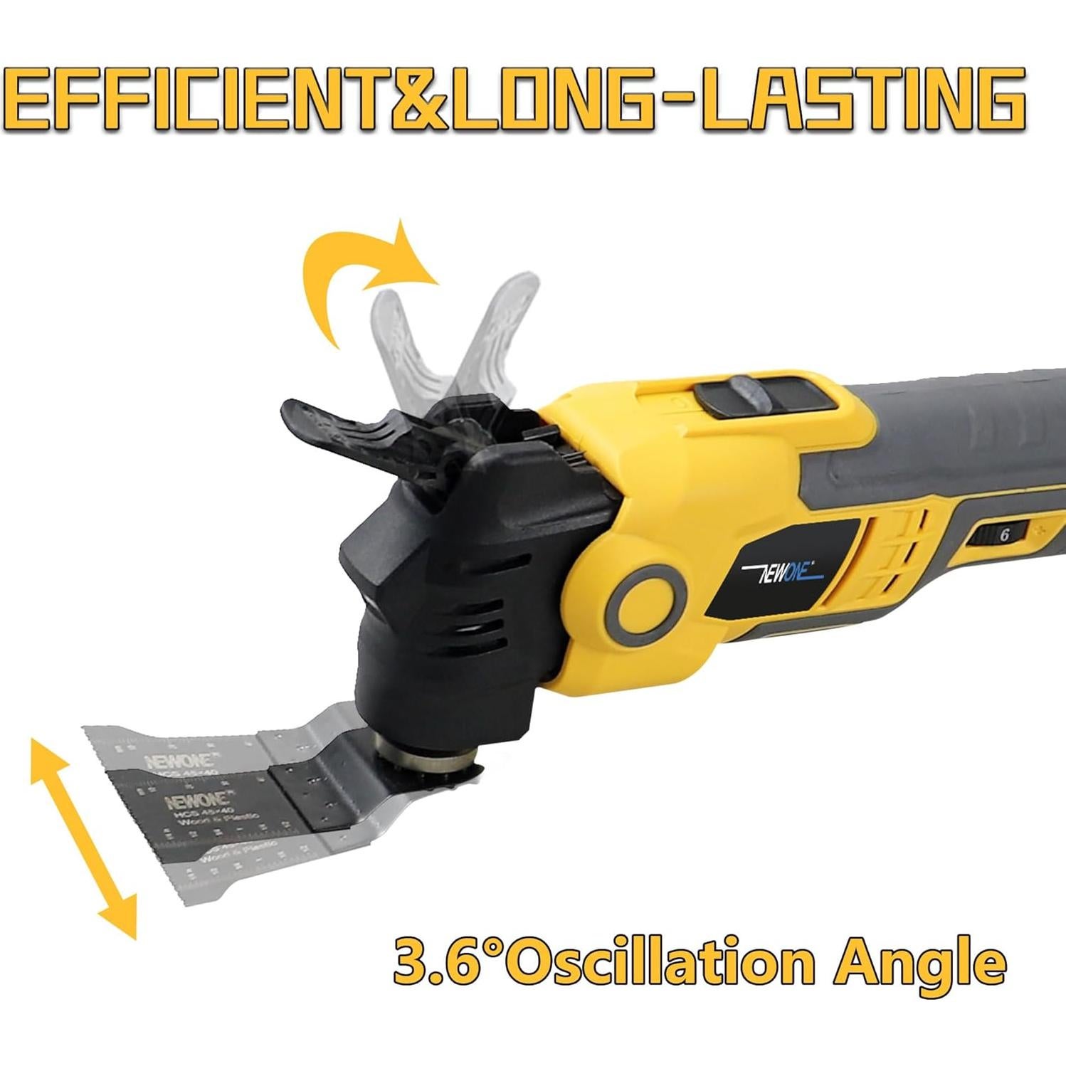 Herramienta Oscilante NEWONE 20V Antivibración 6 Velocidades