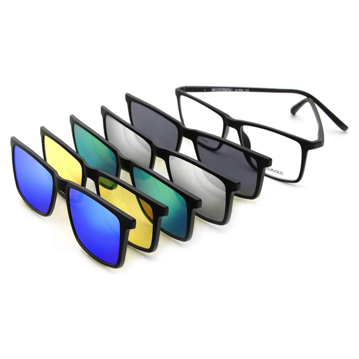 Gafas de sol magnéticas Bauhaus UV400 polarizadas con 5 lentes