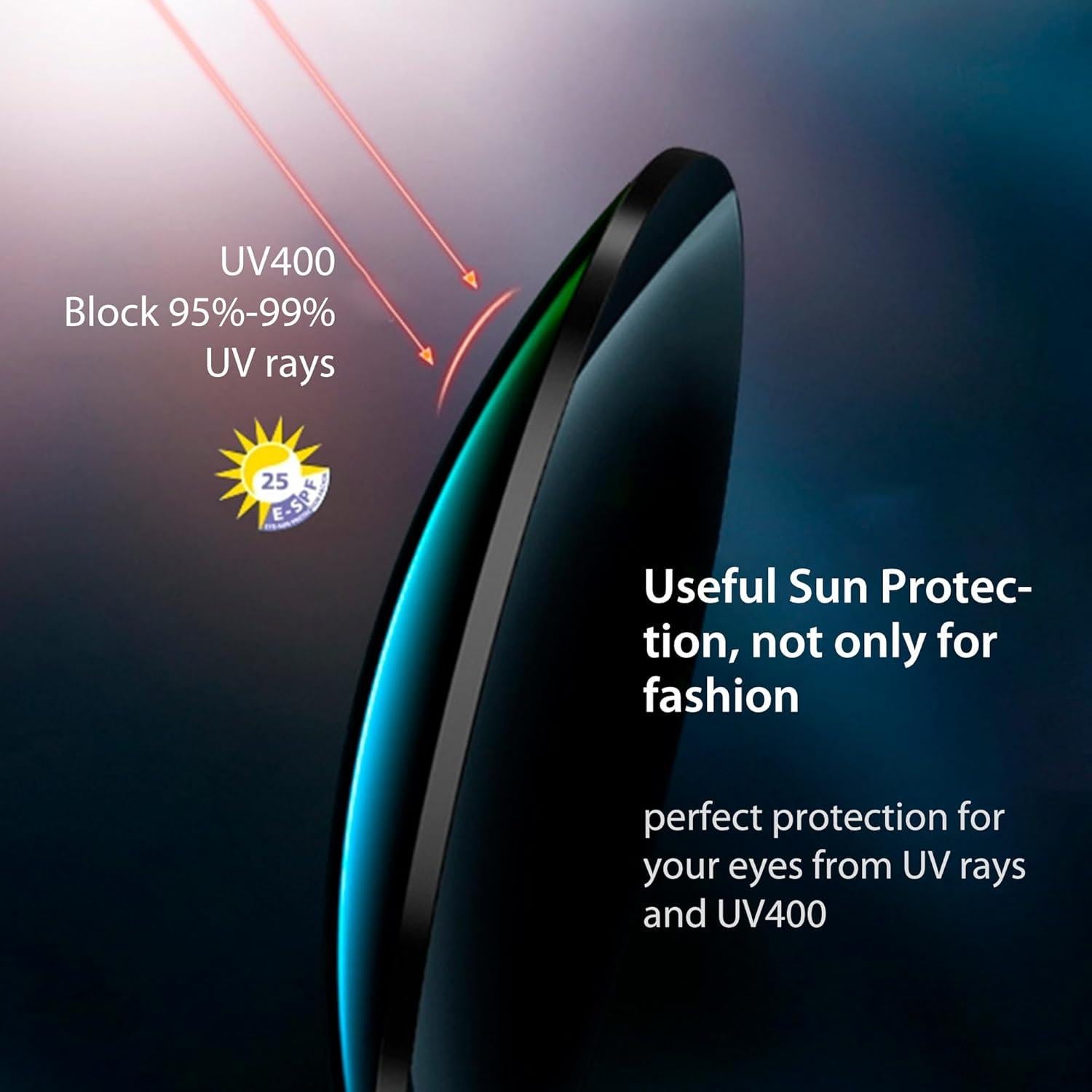 Gafas de sol magnéticas Bauhaus UV400 polarizadas con 5 lentes