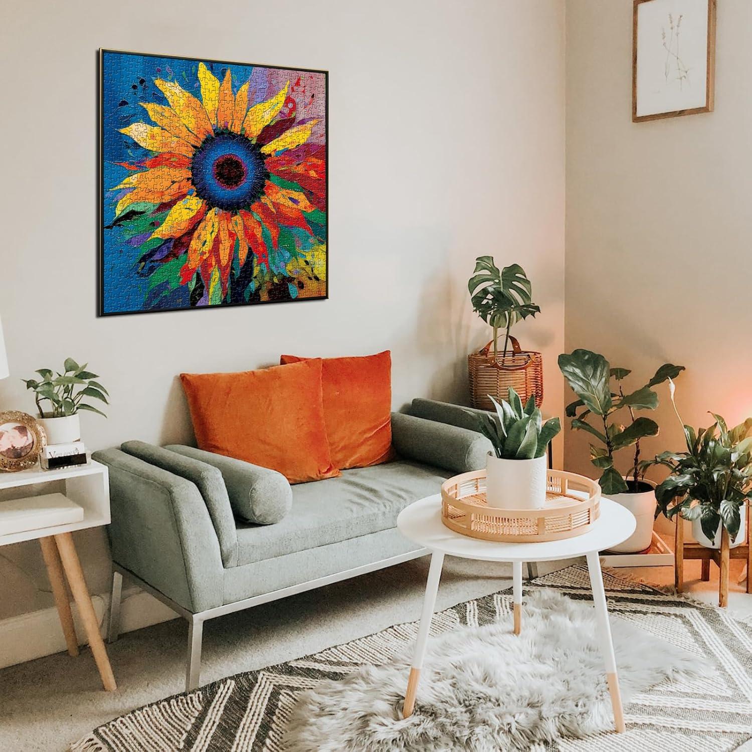 Rompecabezas PICKFORU Girasol 1000 Piezas Arte Floral