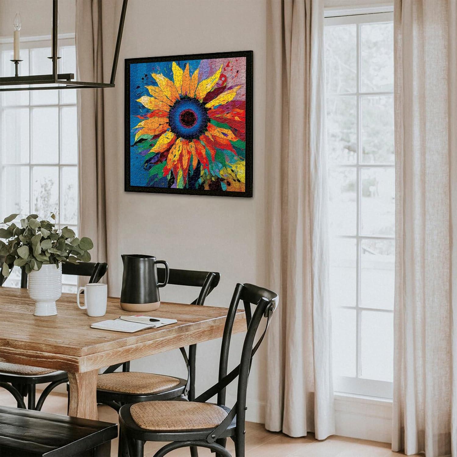 Rompecabezas PICKFORU Girasol 1000 Piezas Arte Floral