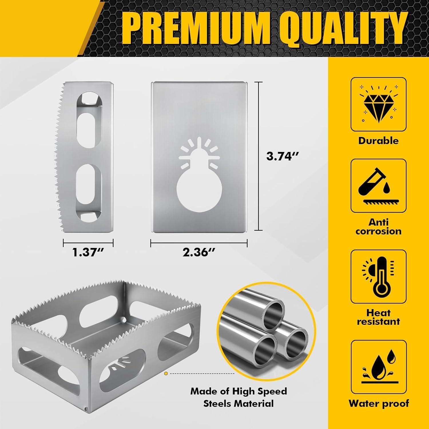 Cortador de Ranura Cuadrada BPOPO para Dewalt y Milwaukee