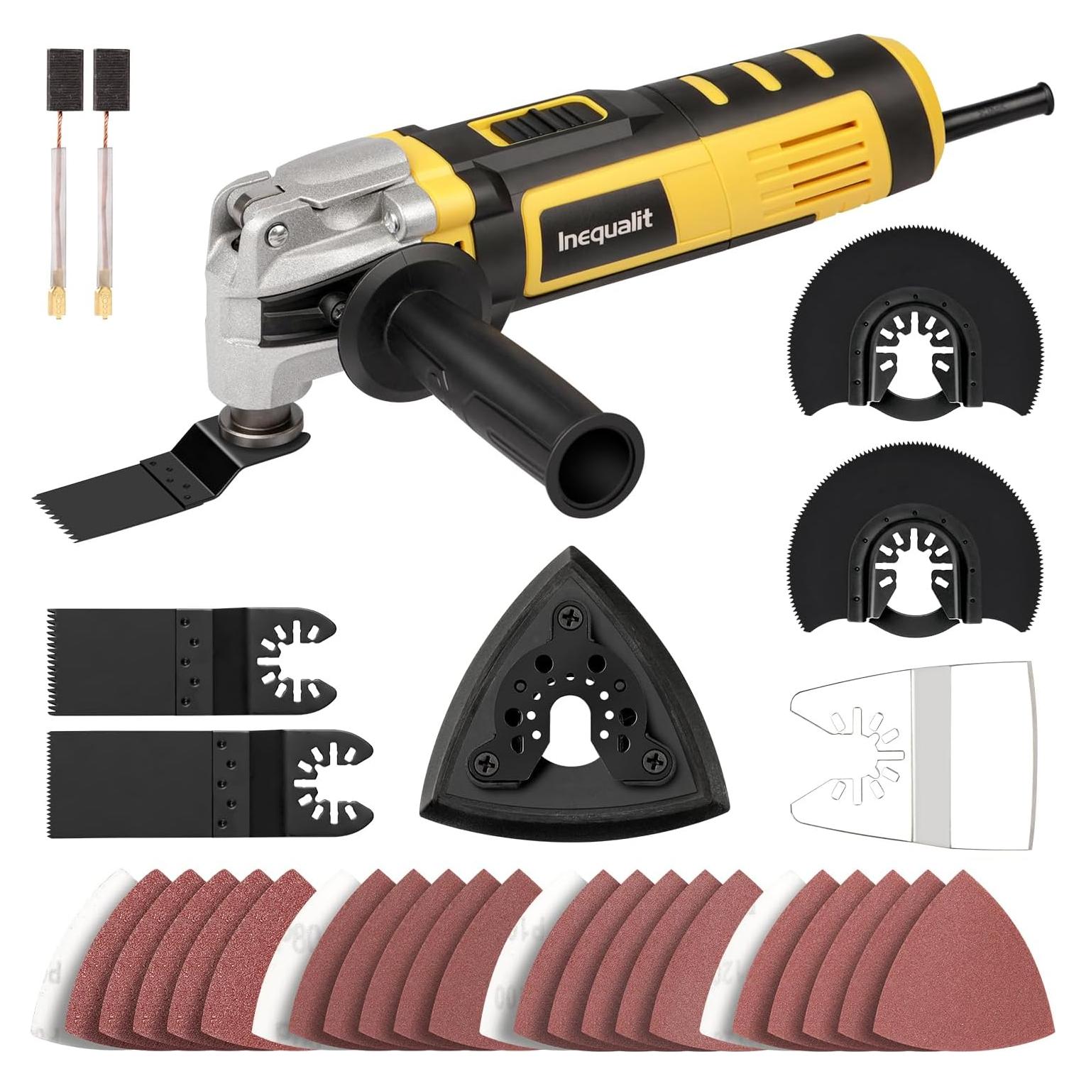 Herramienta Oscilante Inequalit 3.5A 6 Velocidades 30 Accesorios