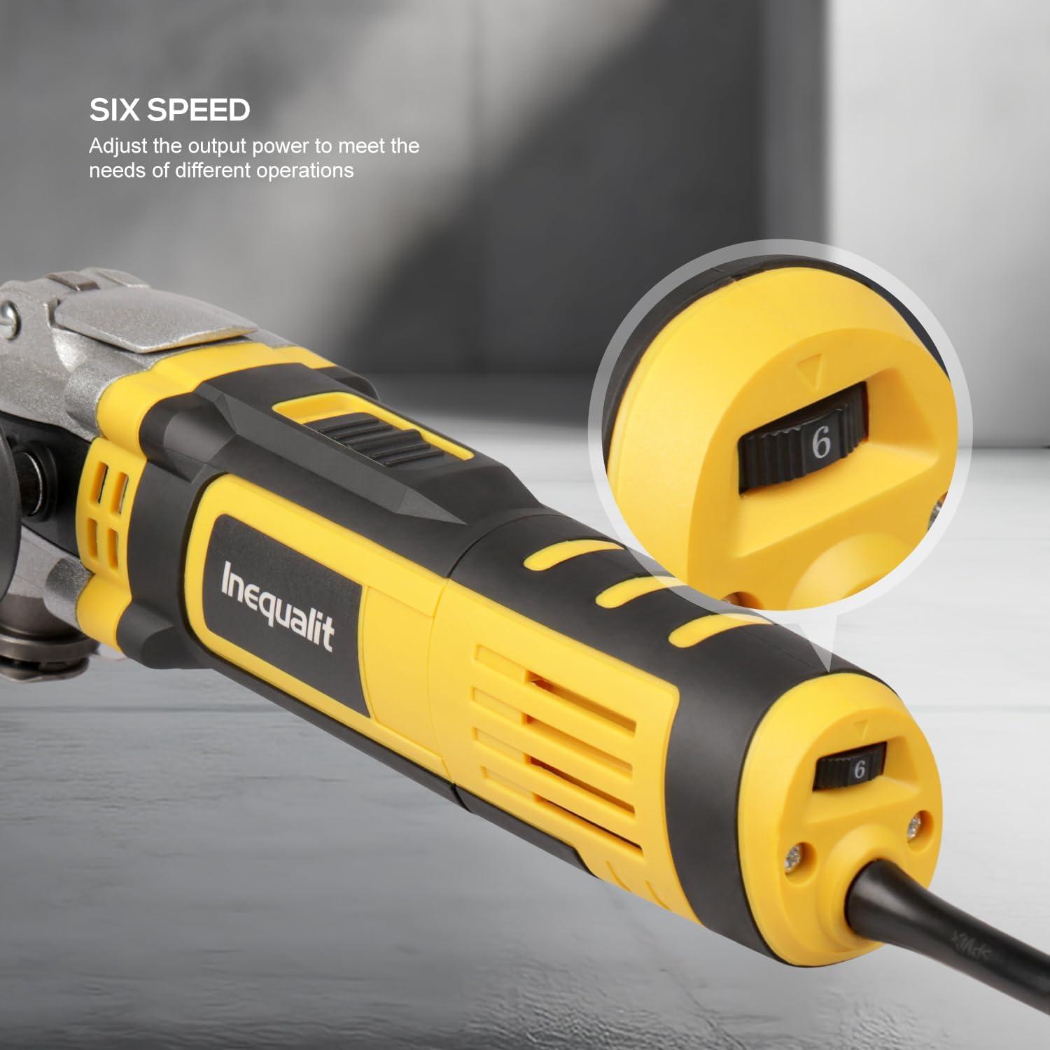 Herramienta Oscilante Inequalit 3.5A 6 Velocidades 30 Accesorios