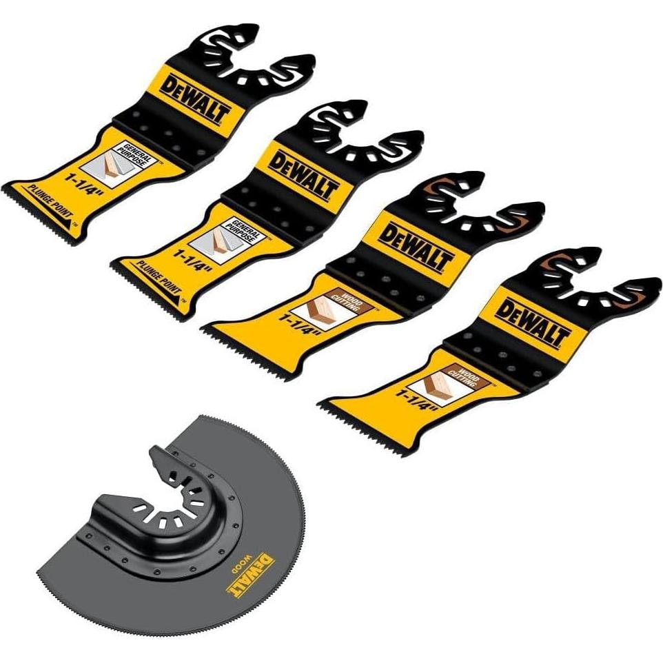Hoja Oscilante DEWALT DWA425SET 5 Piezas para Cortar Madera