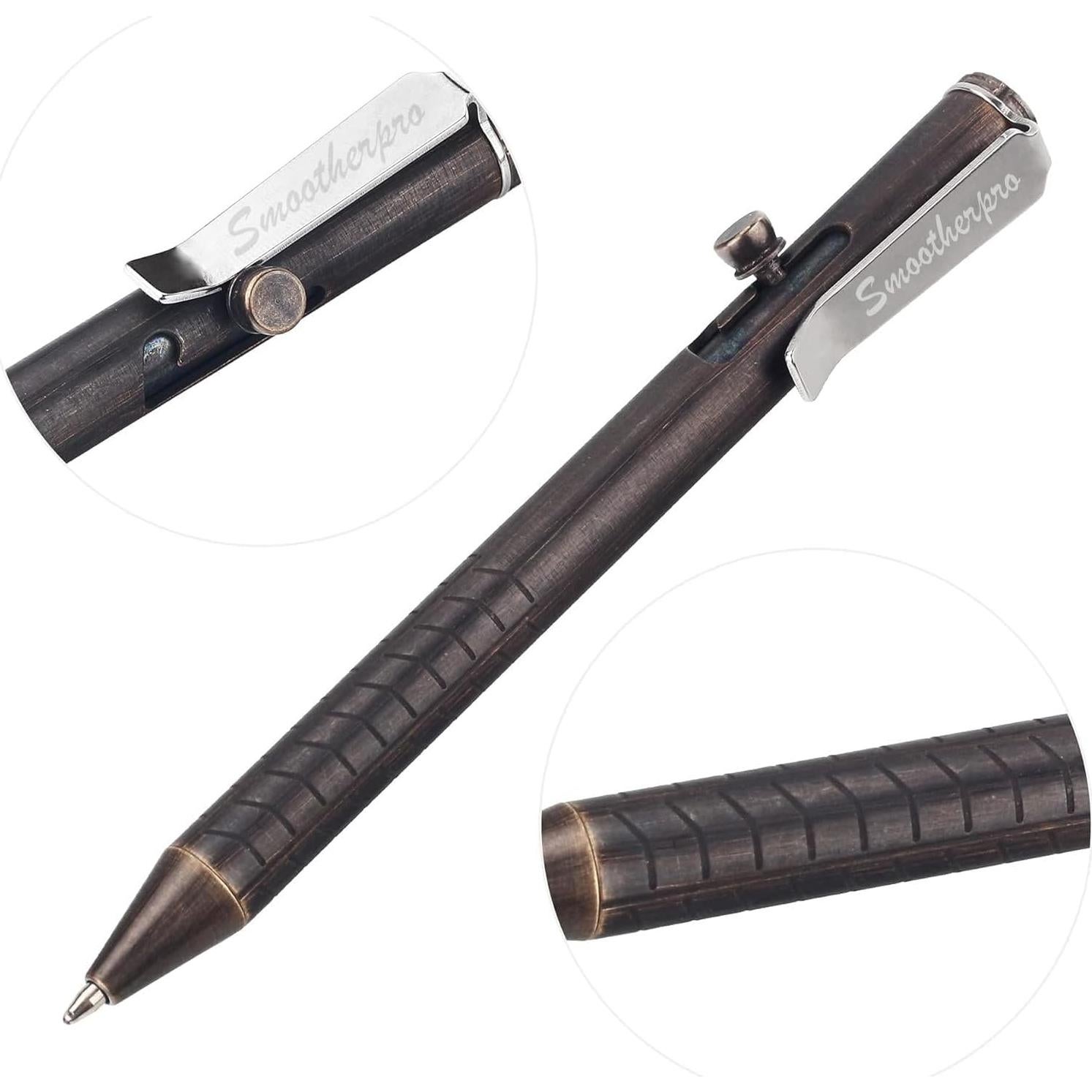 Bolígrafo SMOOTHERPRO FSR010 Retro Negro 0.5mm Perno