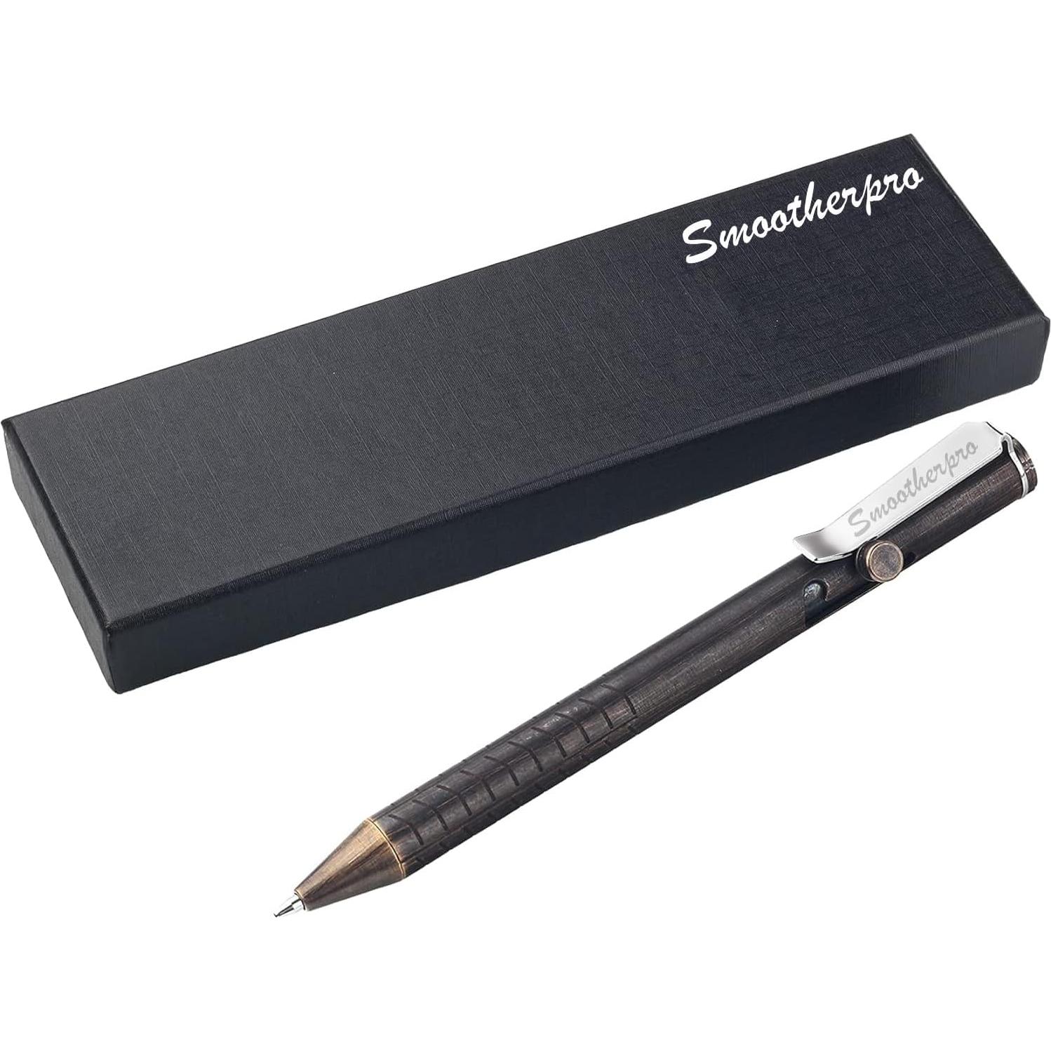 Bolígrafo SMOOTHERPRO FSR010 Retro Negro 0.5mm Perno