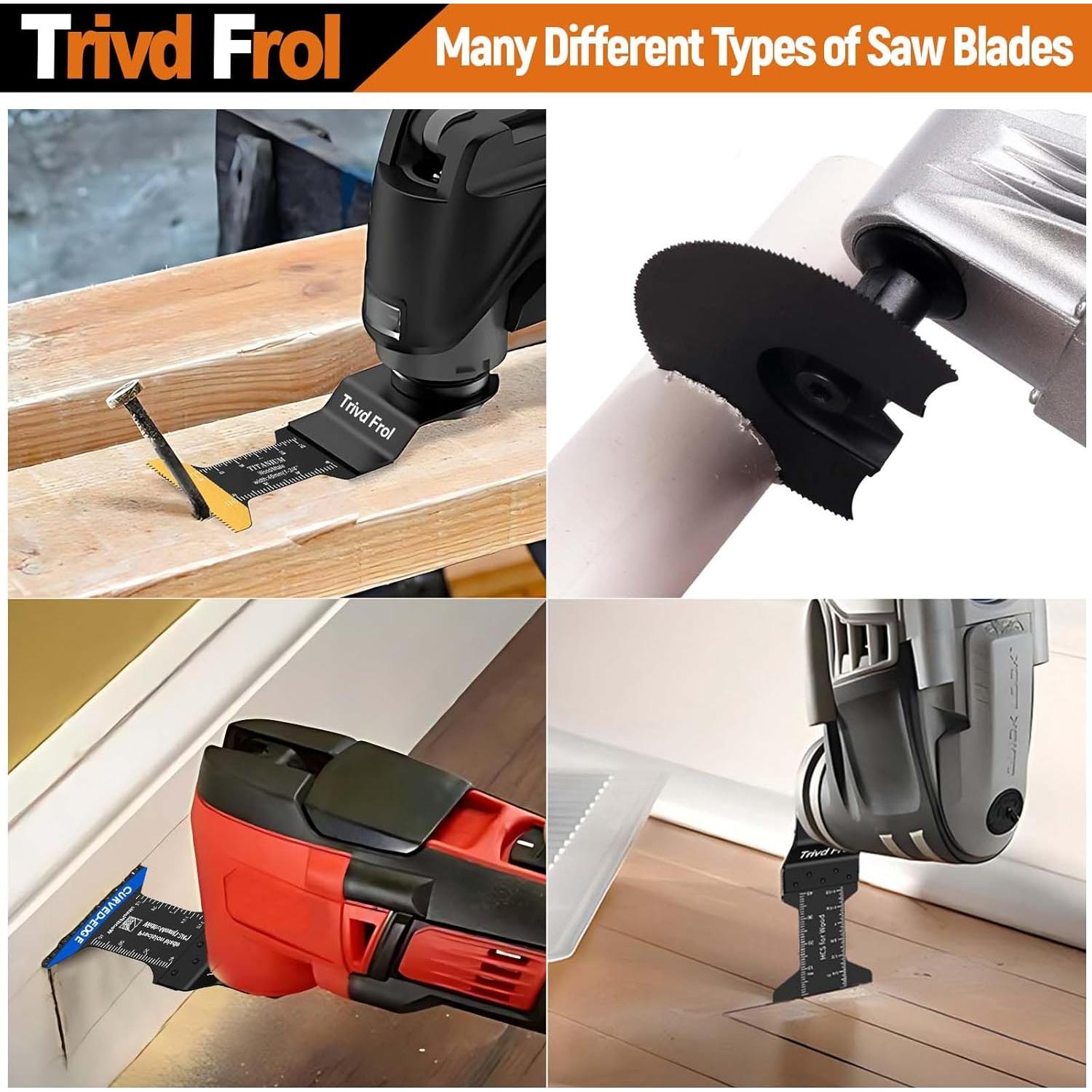 121 Cuchillas de Sierra Oscilante TrivdPro para Madera y Metal