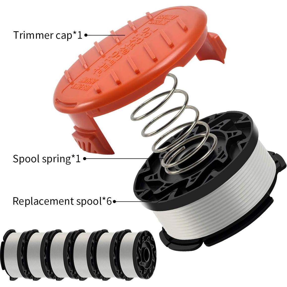 Línea de desmalezadora Black+Decker AF-100 6 bobinas 30 pies