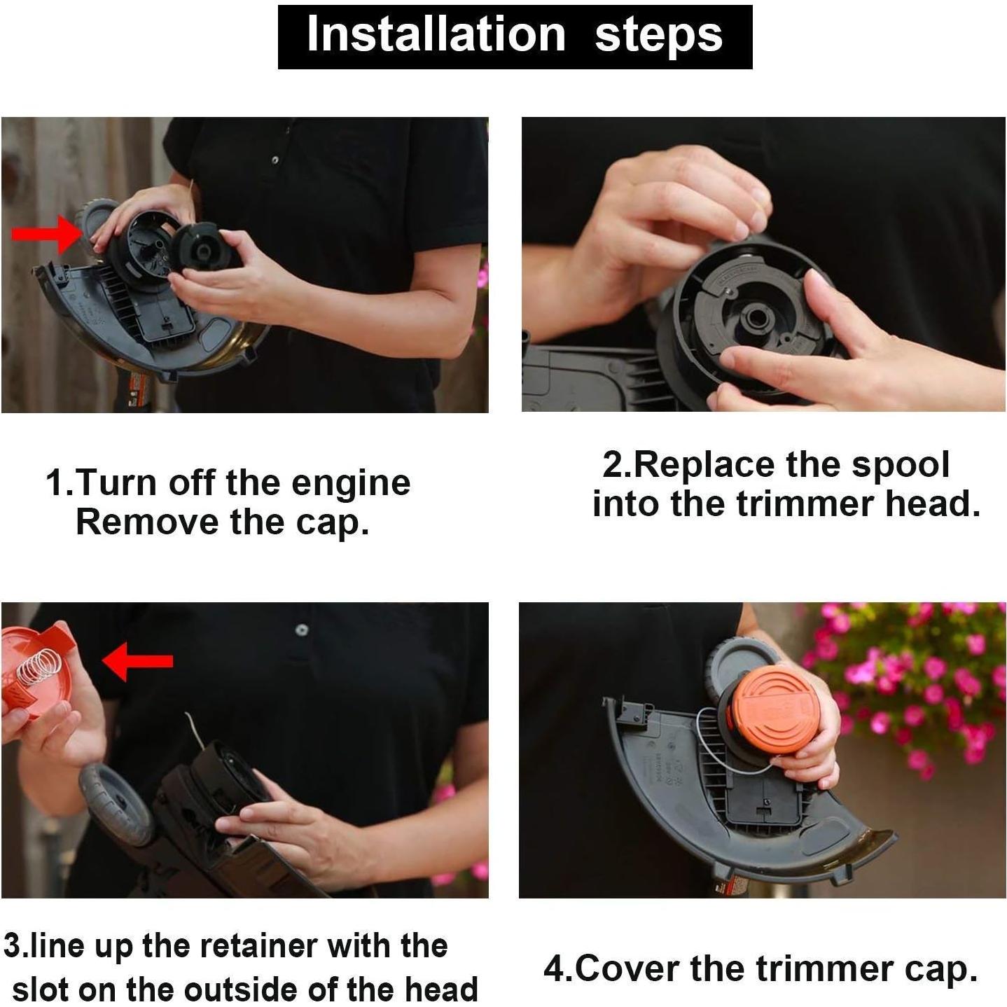 Carrete de hilo THTEN AF-100 30 pies 0.165 cm para Black & Decker