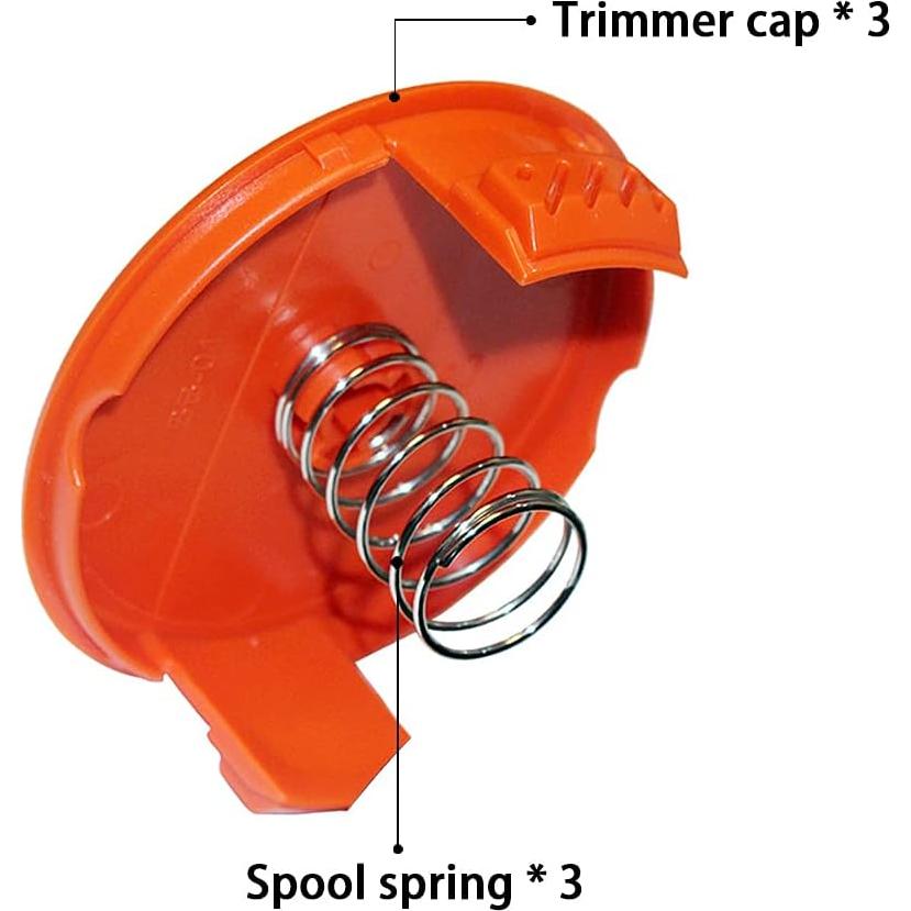 Tapa de Carrete RC-100-P Black & Decker 6 Piezas