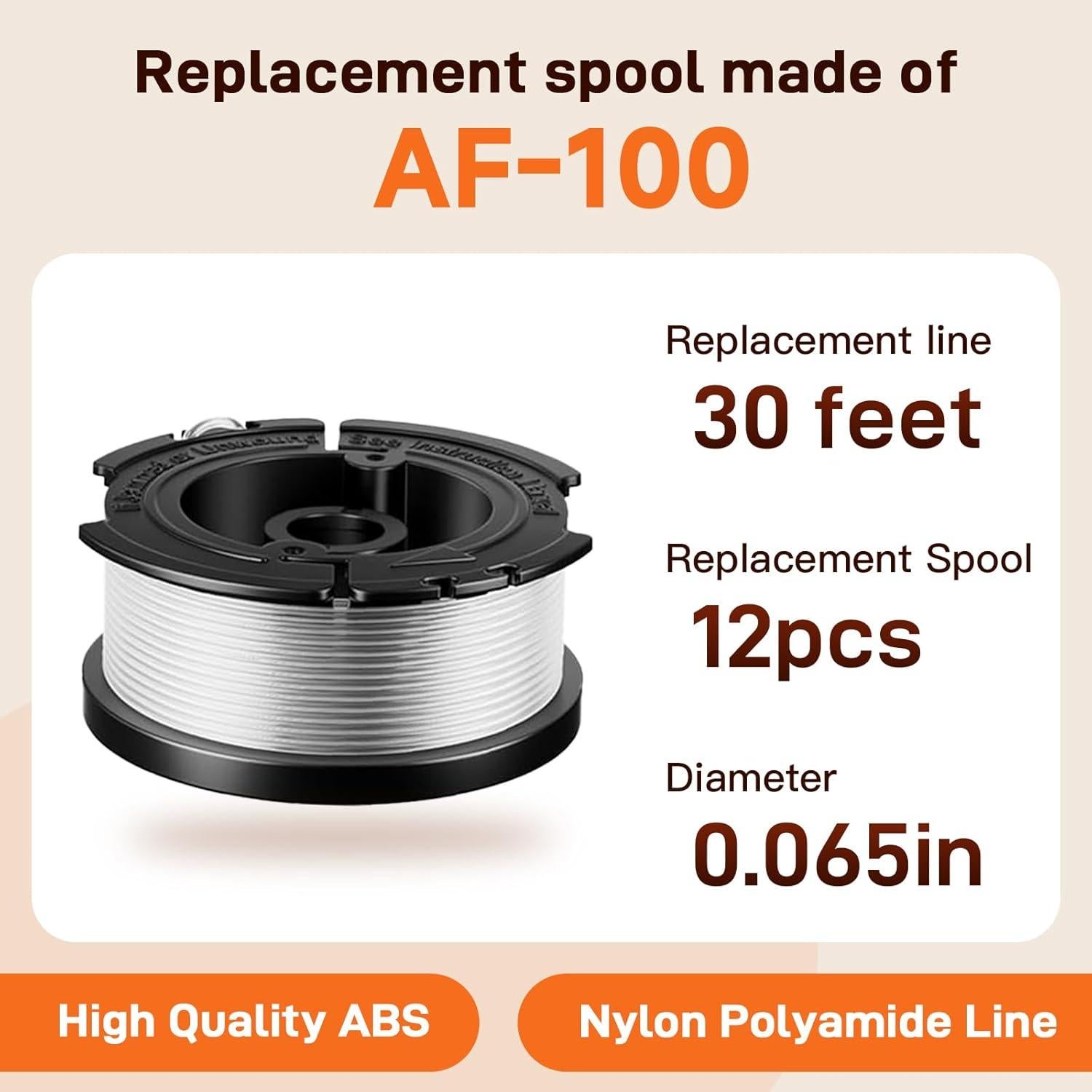 Carrete Repuesto AF-100 Cilivo para Desmalezadora Black+Decker