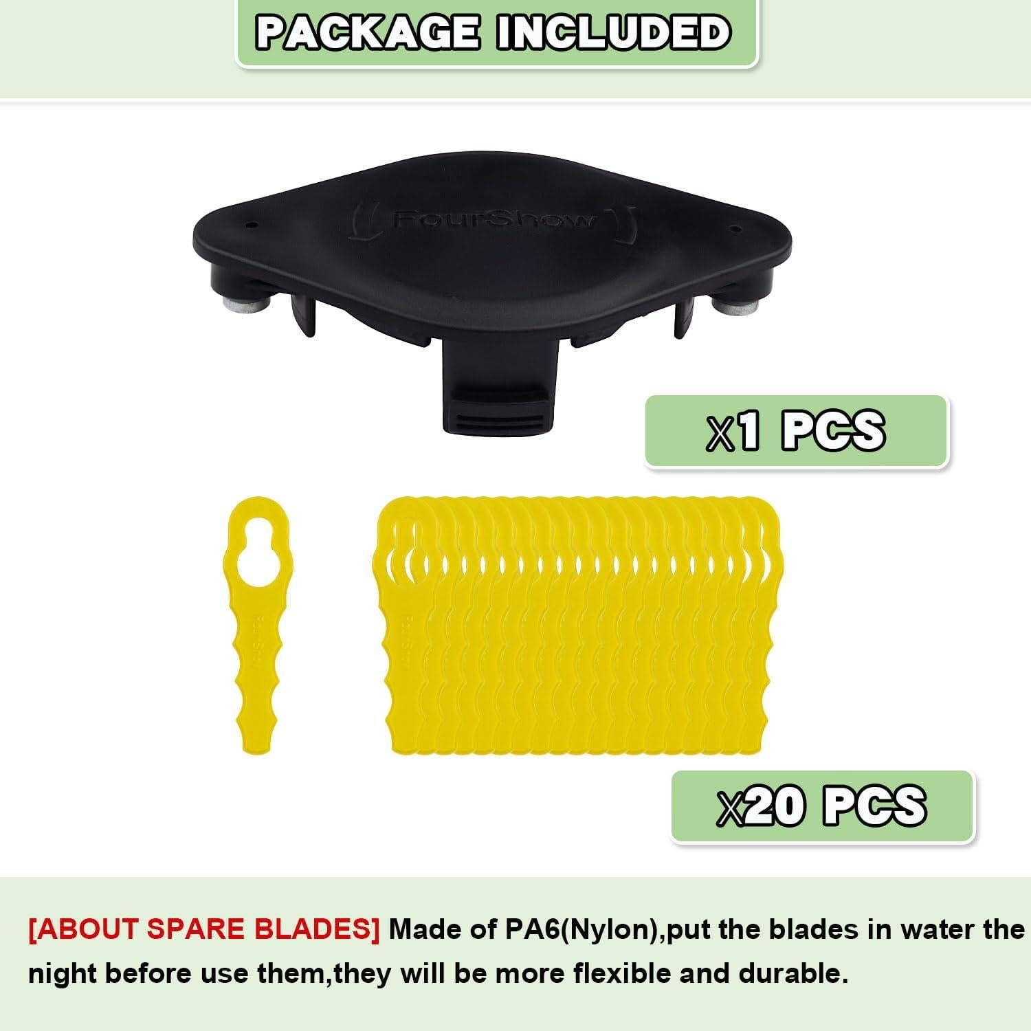 Cabezal Cortadora FourShow GCJ-031 con 20 Cuchillas Repuesto