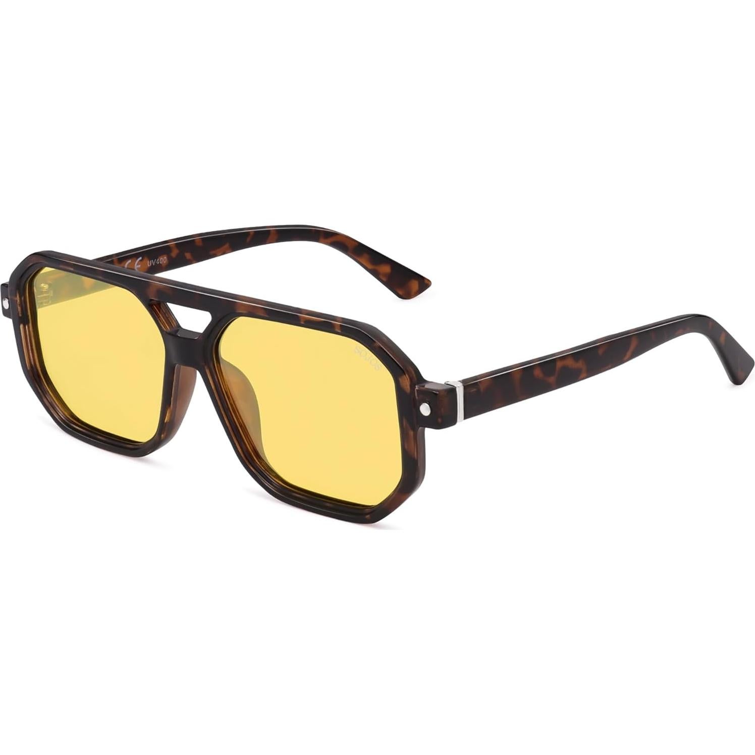 Gafas de sol cuadradas SOJOS SJ2609 UV400 polarizadas