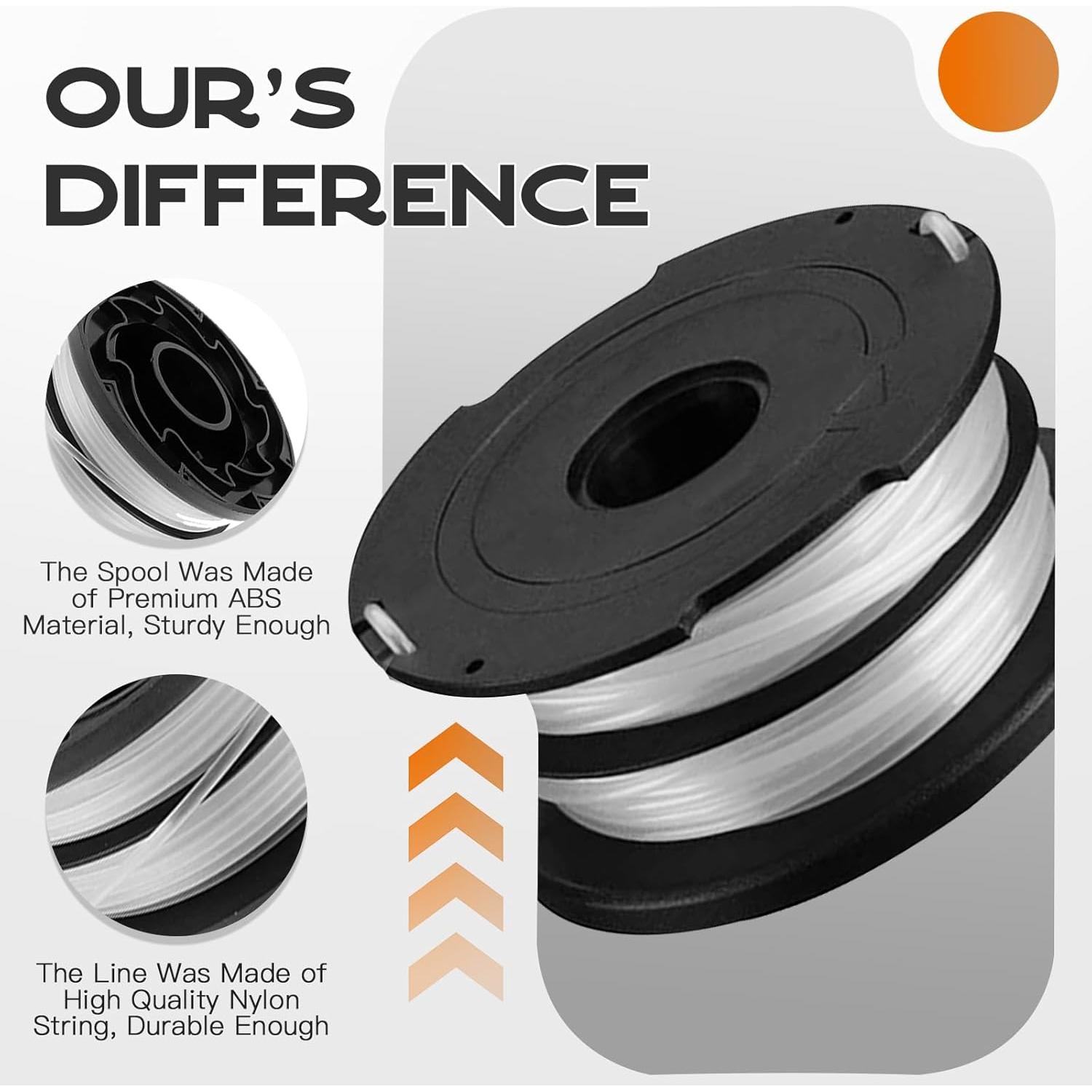 Carrete de Hilo Kousika DF-065 para Black & Decker 3 Pack