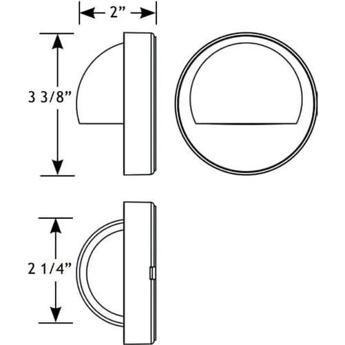 VOLT Luz de Deck de Bronce 12V para Iluminación Exterior
