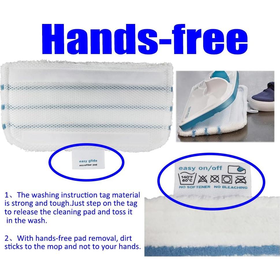 5 Almohadillas Lavables Ugardo para Black+Decker Steam Mop