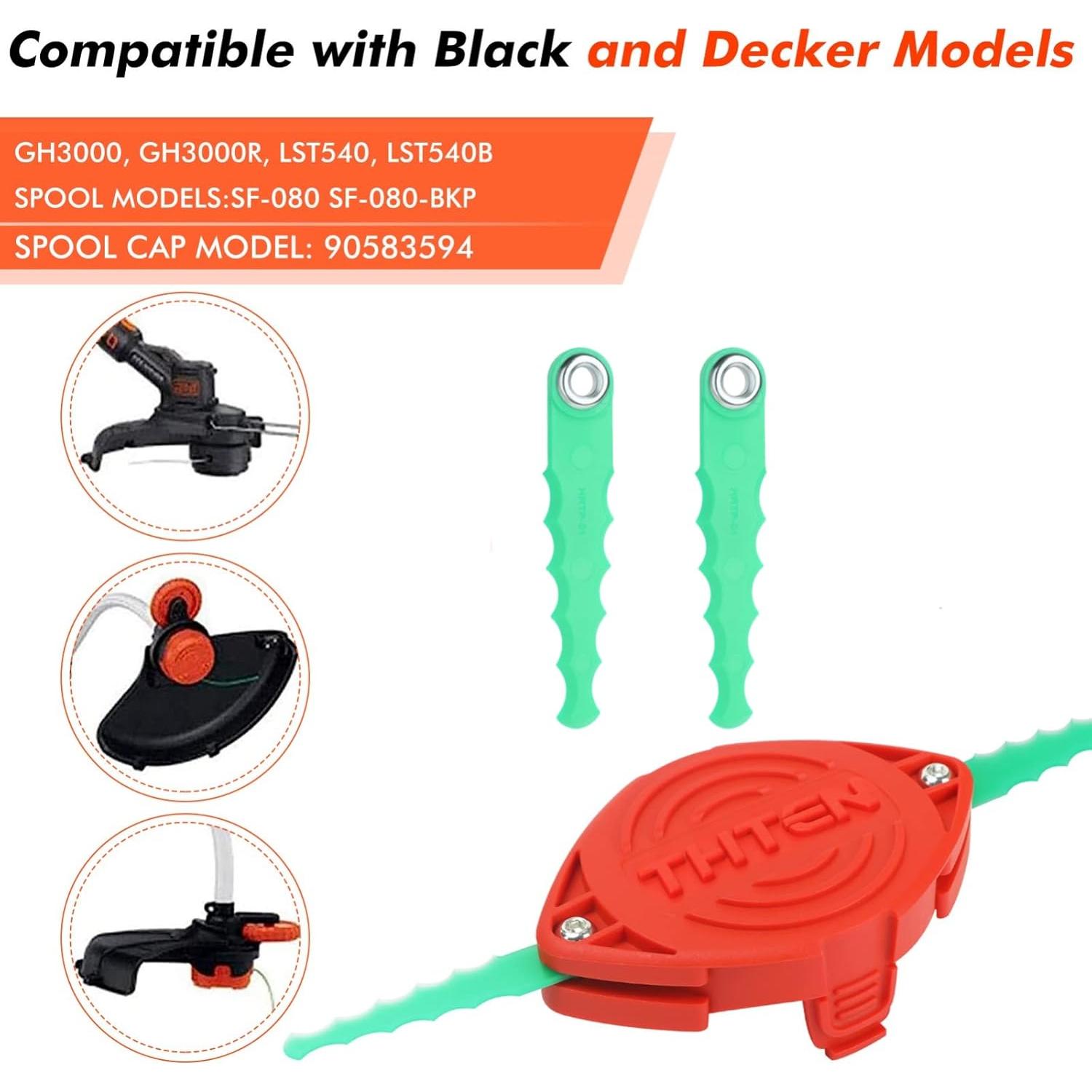Cuchillas de Repuesto THTEN para Desmalezadora Black & Decker